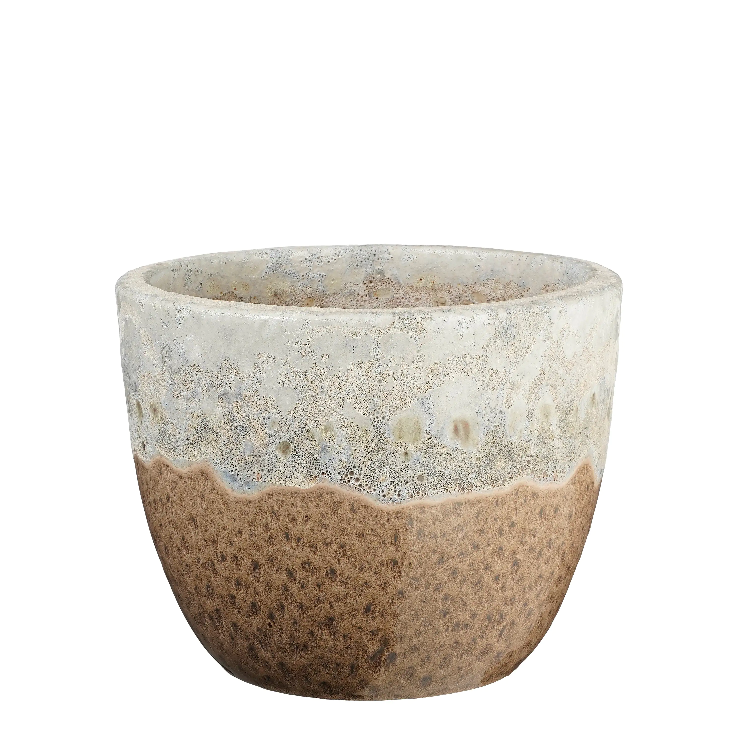 Mica Decorations Pflanztopf Picchu Ø 25 x 20 cm taupe