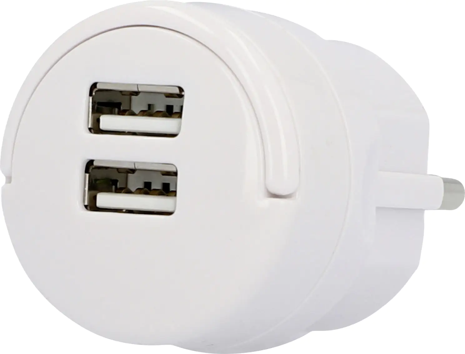 Unitec USB-Ladeadapter Mini mit 2x USB Type A 2,4A weiß Unitec USB-Ladeadapter Mini mit 2x USB Type A 2,4A weiß