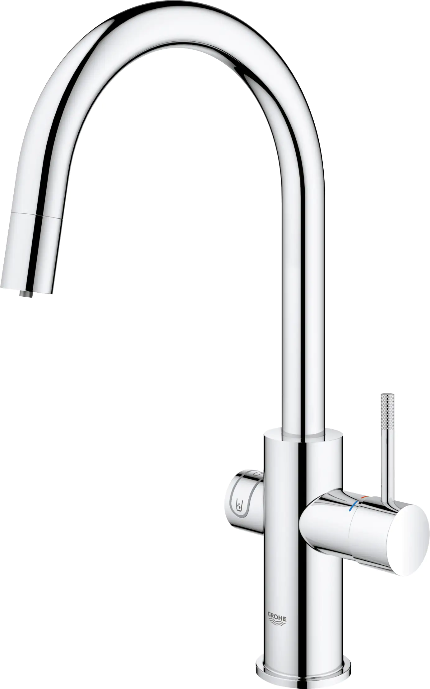 Grohe Blue Home C-Auslauf Starter Kit mit herausziehbarem Mousseurauslauf chrom Grohe Blue Home C-Auslauf Starter Kit mit herausziehbarem Mousseurauslauf chrom