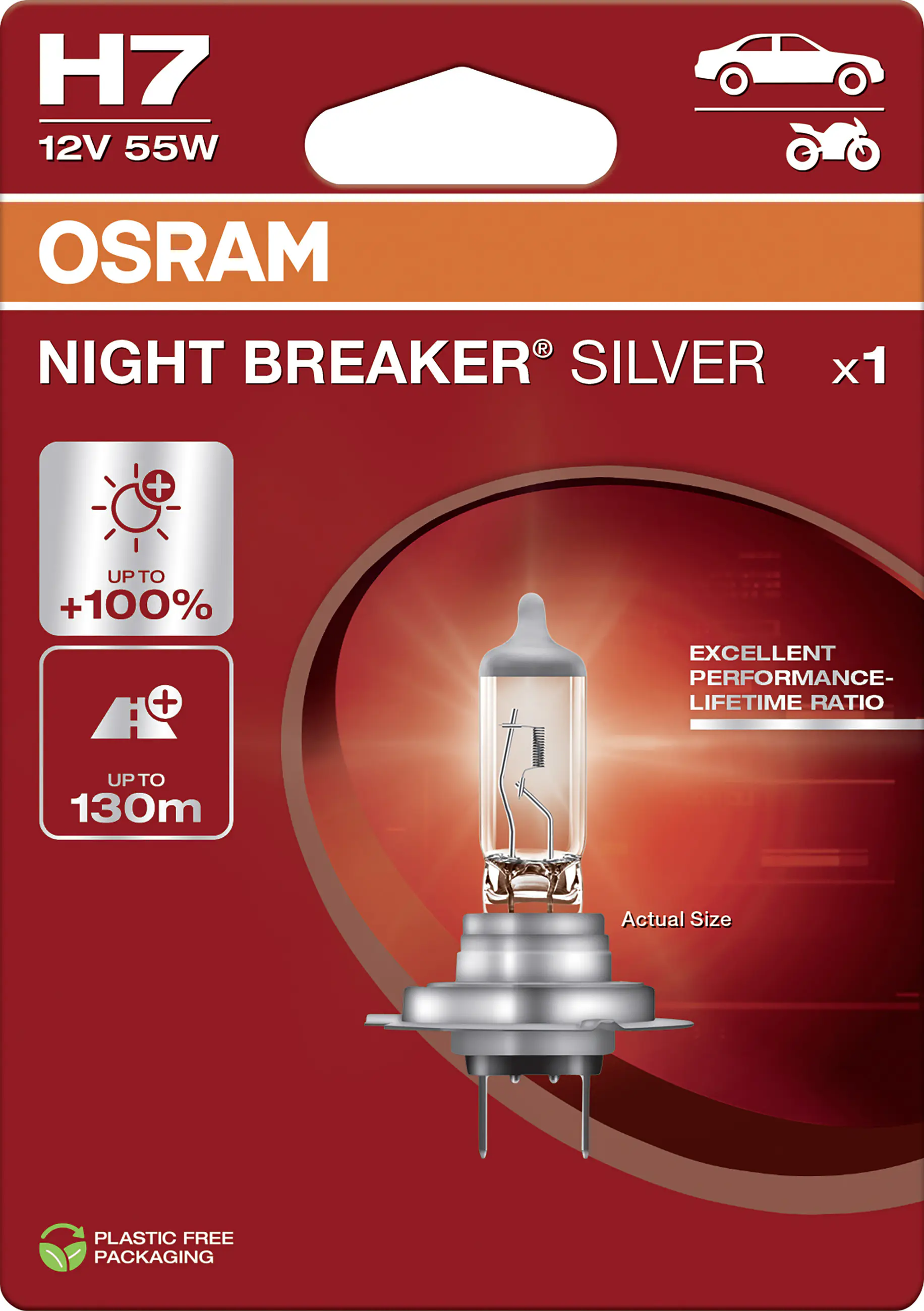 Osram Scheinwerferlampe H7 Night Breaker Silver 2.0