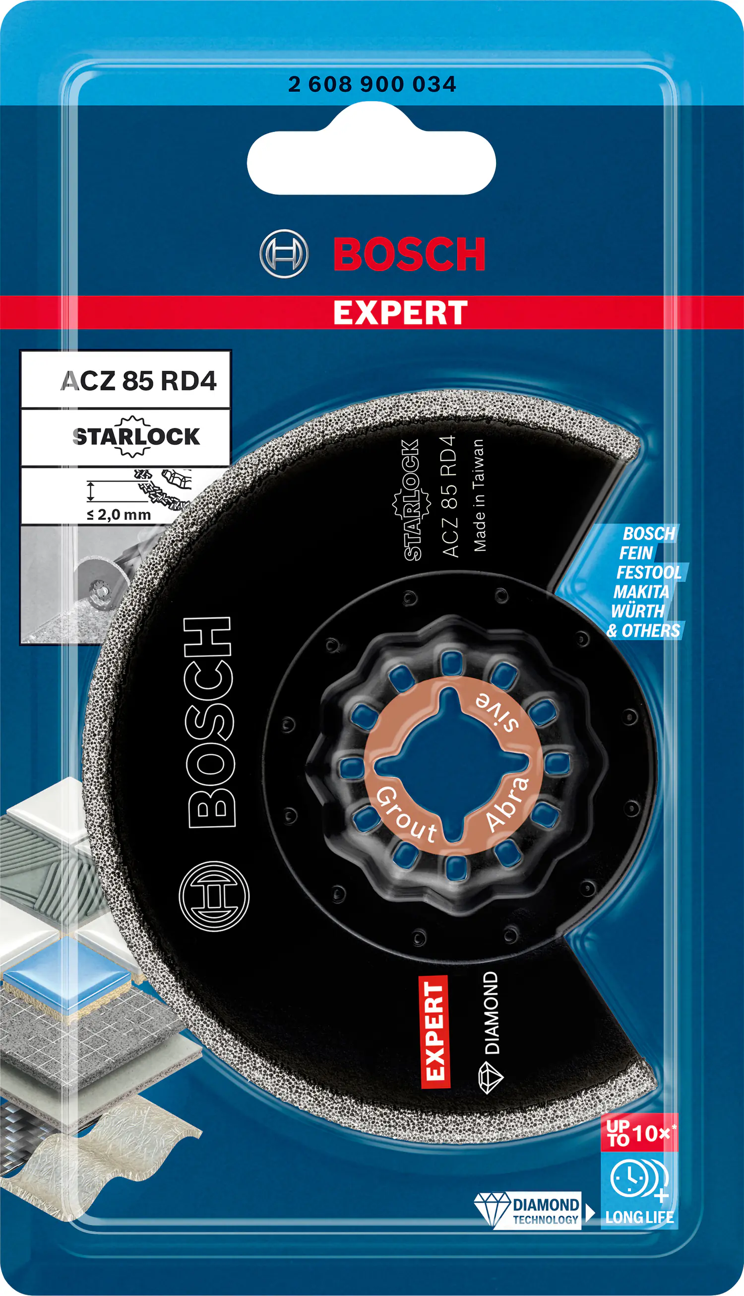 Bosch Expert Diamant-Segment-Sägeblatt ACZ 85 RD4 für Multifunktionswerkzeuge 85 mm Bosch Expert Diamant-Segment-Sägeblatt ACZ 85 RD4 für Multifunktionswerkzeuge 85 mm