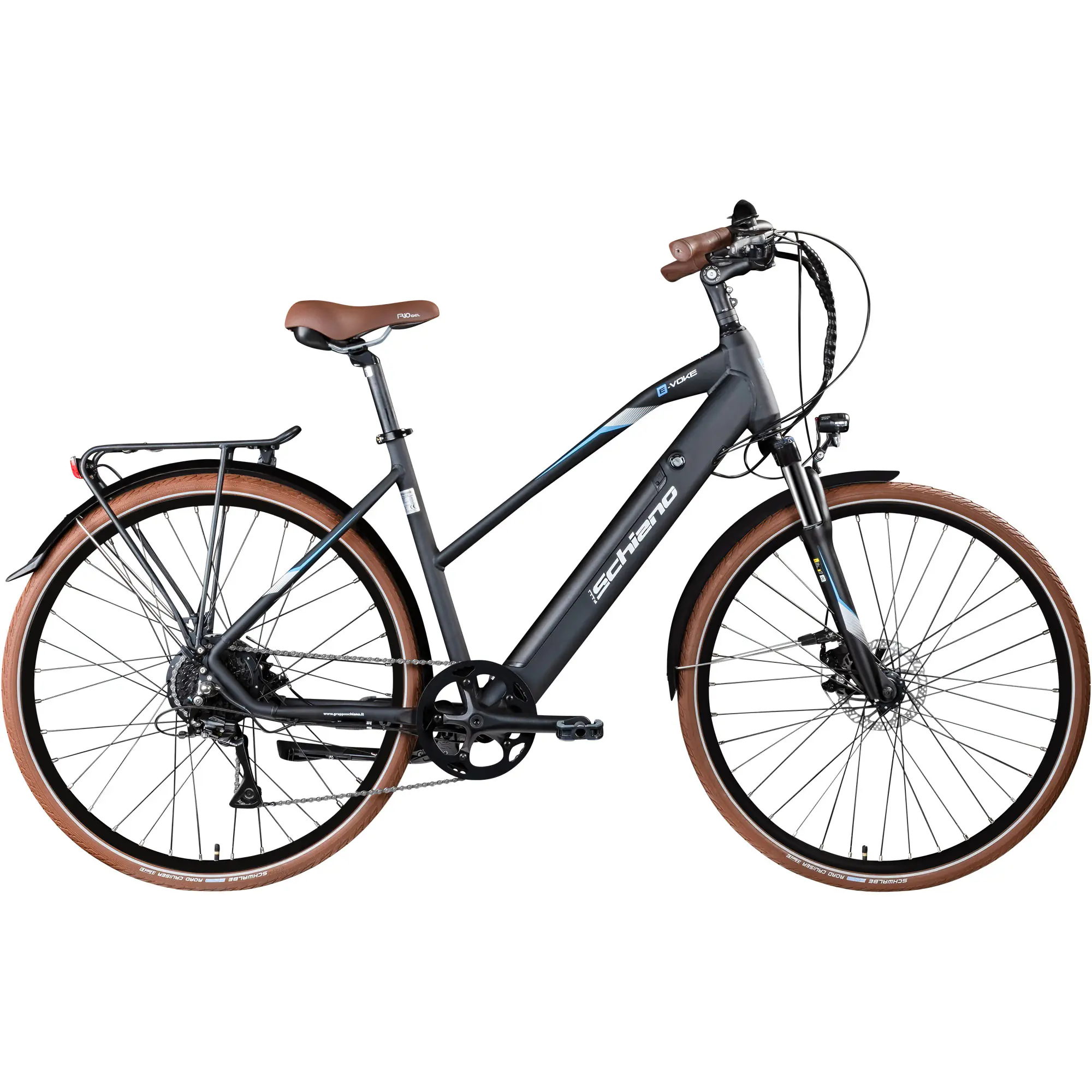 Schiano E-Bike Voke Trekking 28 Zoll 8-Gang 418 Wh grau