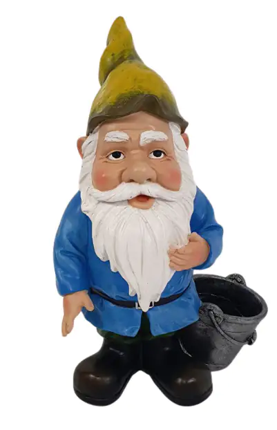 Dekofigur Gartenzwerg mit Topf  44,5 x 29 x 18 cm