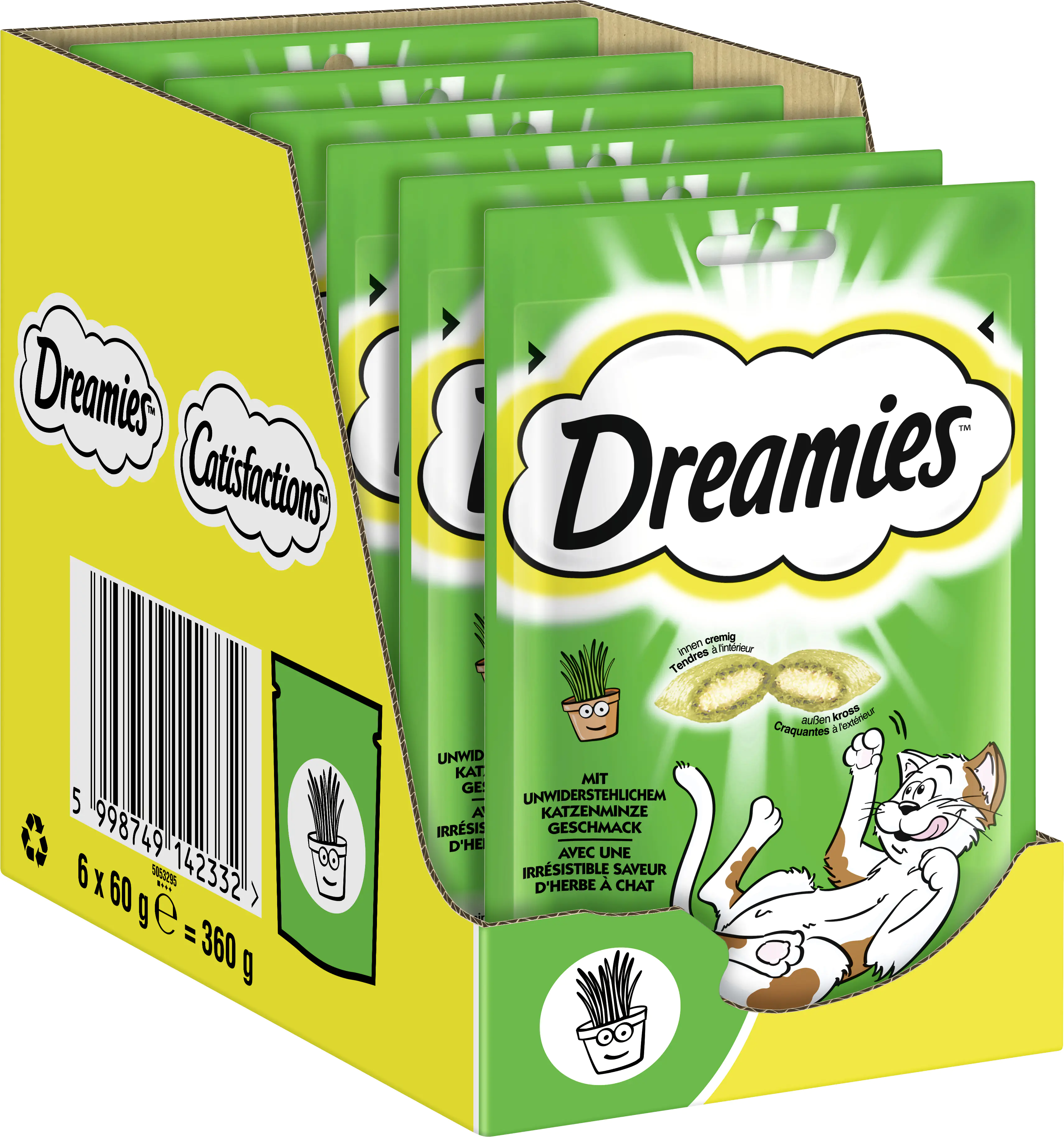 Katzensnack mit Katzenminze 60 g Dreamies 60 g Katzensnack mit Katzenminze 60 g Dreamies 60 g