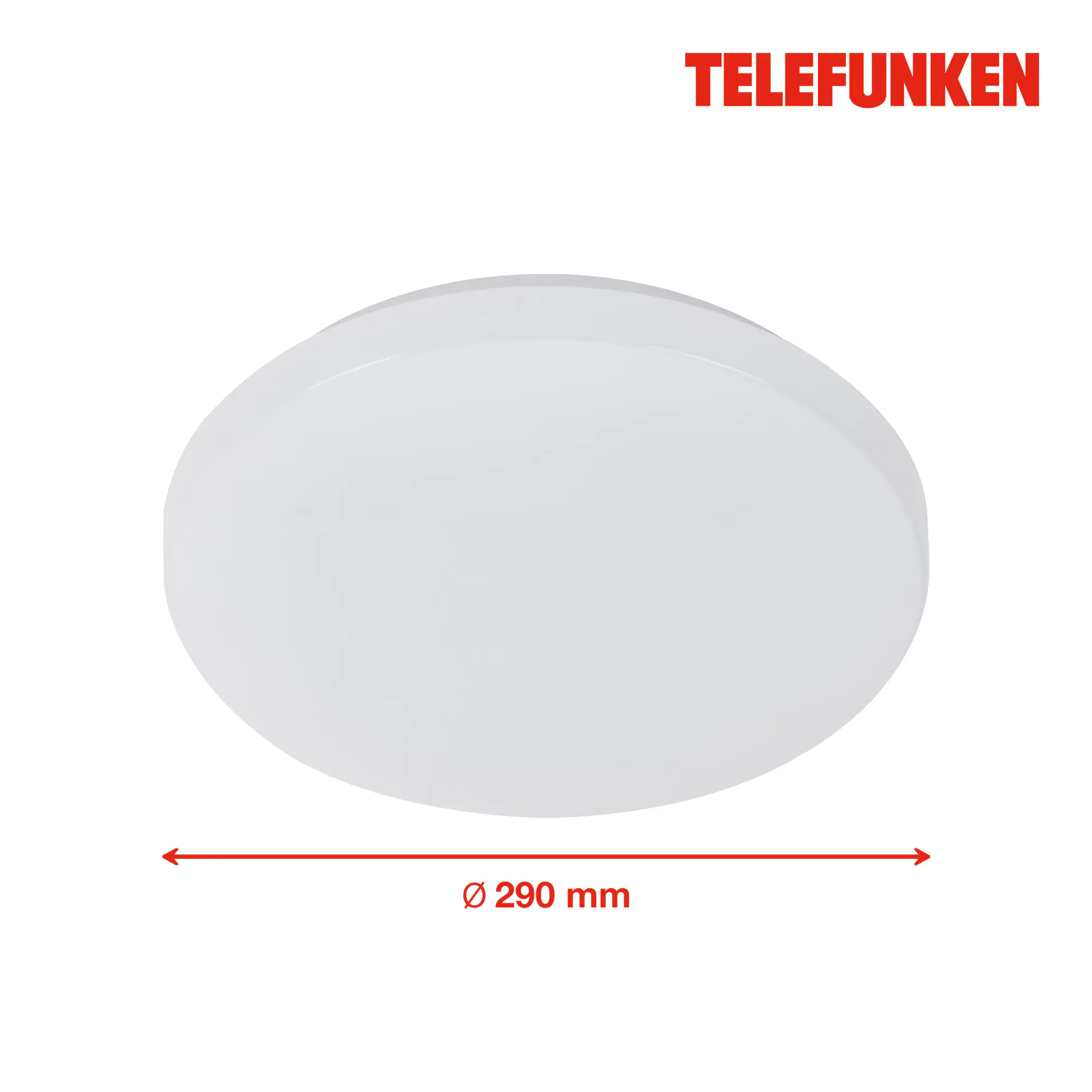 Telefunken LED Deckenleuchte 12W mit Bewegungsmelder weiß 29x29 cm