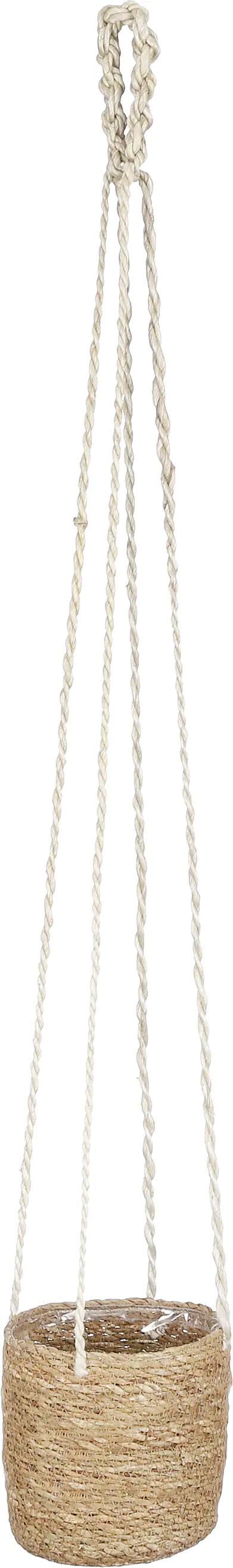 Mica Seegraskorb Atlantic Korb hellbraun Ø 14 x H 14 cm hängend