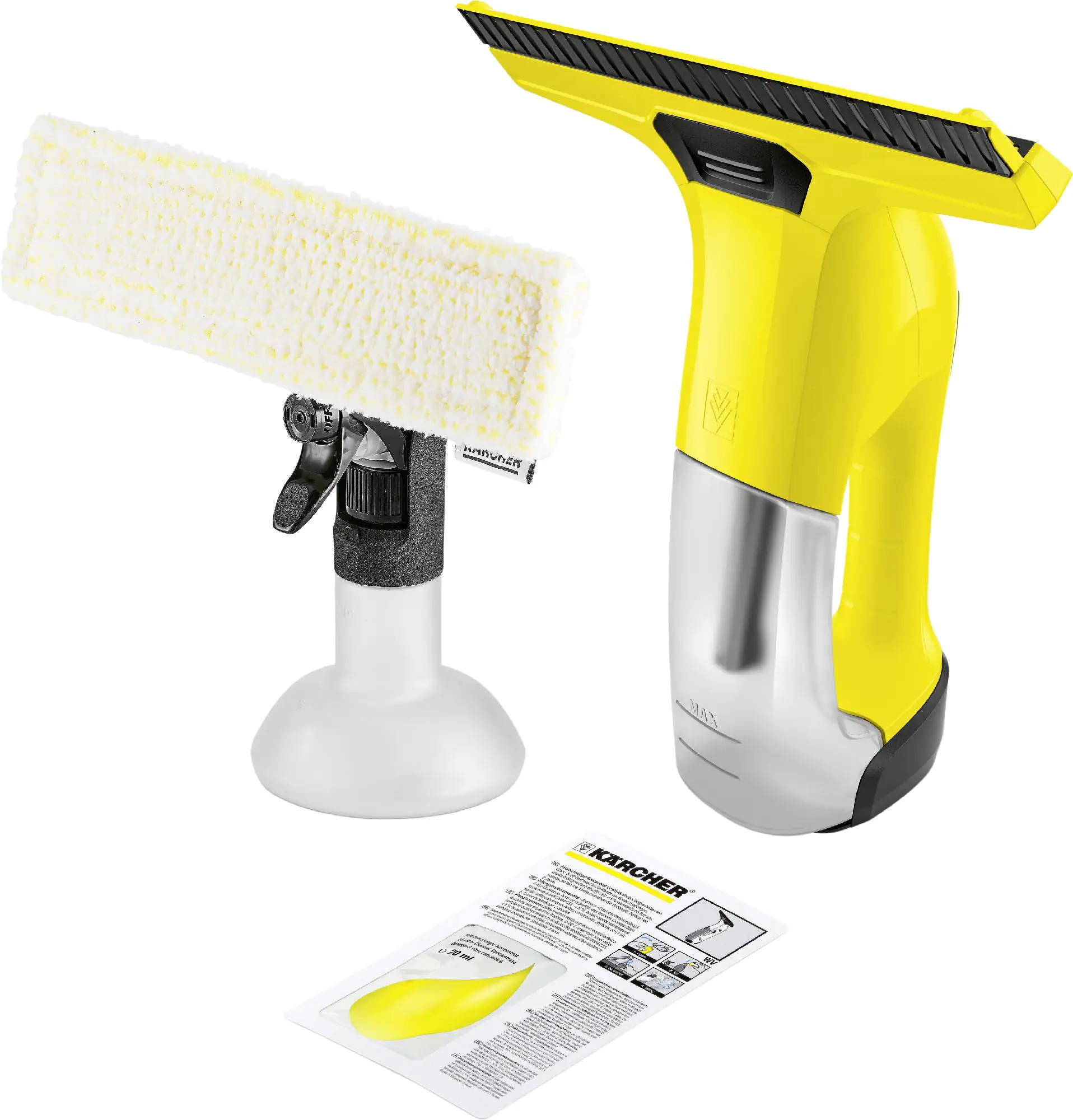 Kärcher Akku-Fenstersauger WV 6 Plus bis zu 100 Fenster pro Ladung Kärcher Akku-Fenstersauger WV 6 Plus bis zu 100 Fenster pro Ladung
