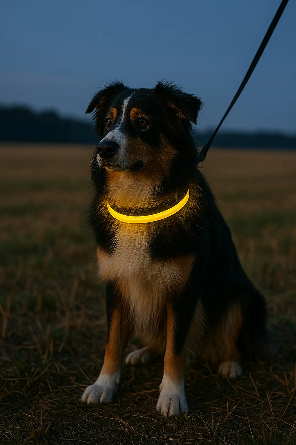 Nobby LED Leuchthalsband Visible breit gelb für Hunde mit längerem Fell Nobby LED Leuchthalsband Visible breit gelb für Hunde mit längerem Fell