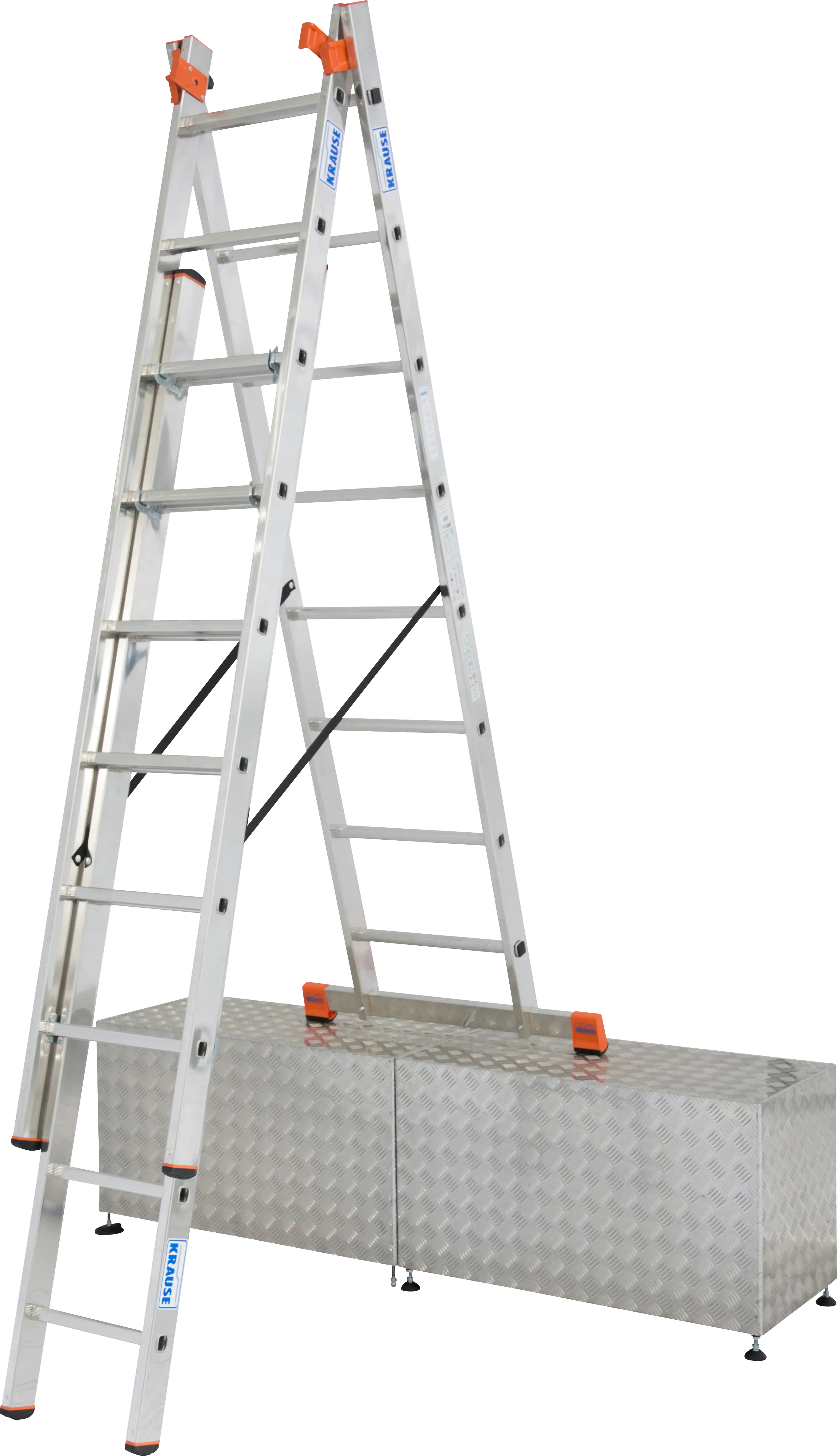 Krause Aluminium-Vielzweckleiter MONTO Tribilo mit Treppenfunktion 6,05 m Krause Aluminium-Vielzweckleiter MONTO Tribilo mit Treppenfunktion 6,05 m