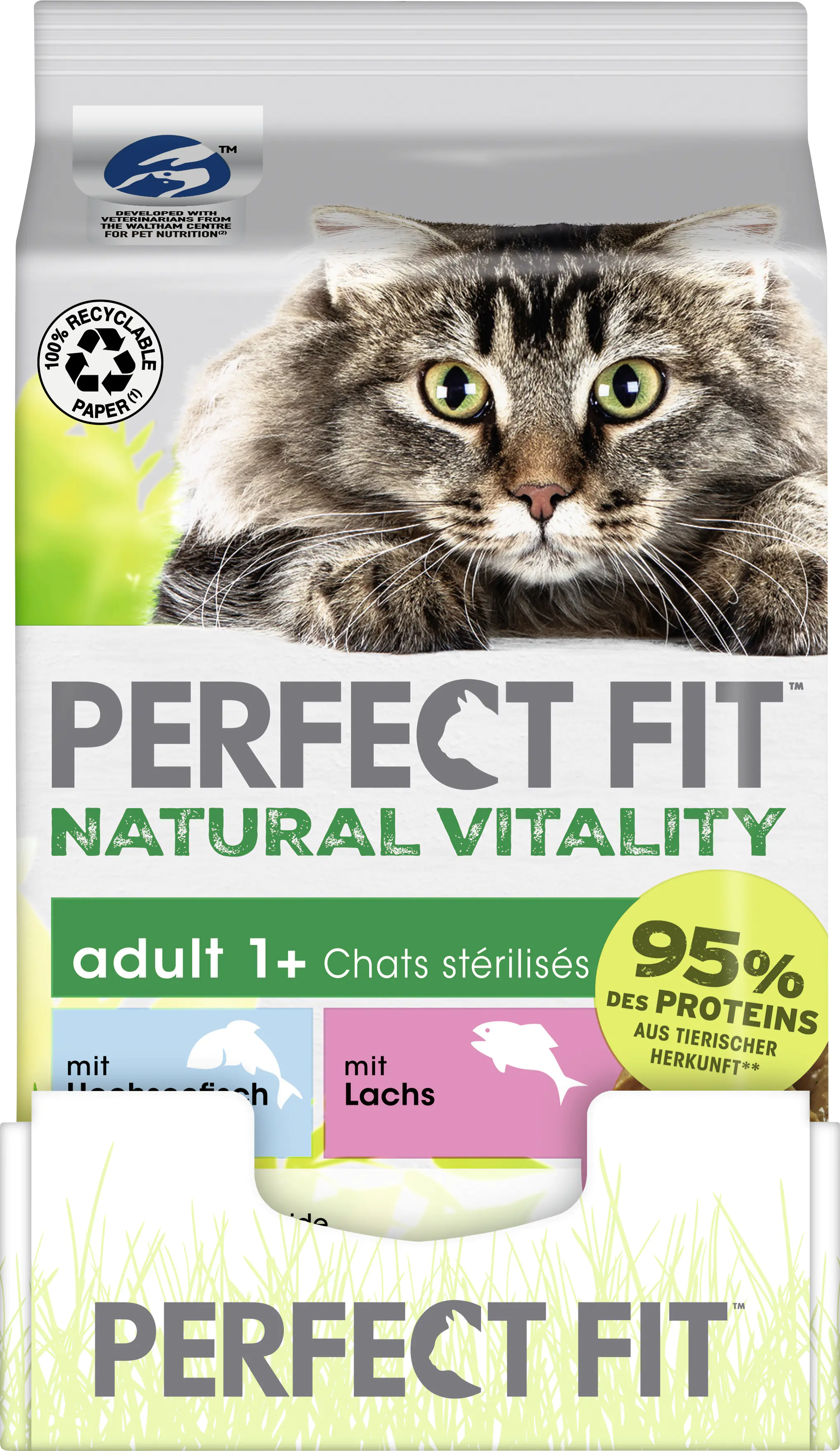 Perfect Fit Natural Vitality 1+ Hochseefisch & Lachs Katzenfutter 6 x 50g