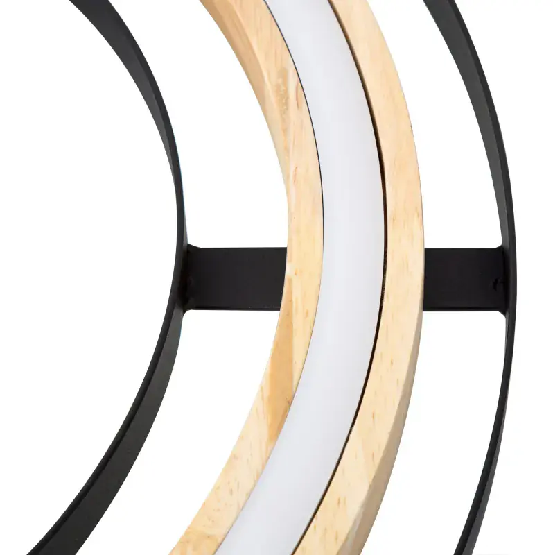 Globo Deckenleuchte Rilas 47 x 7 cm Ø x H schwarz warmweiß