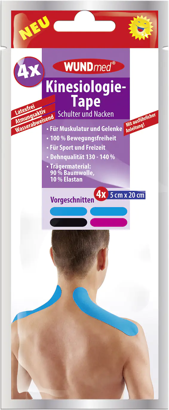 Wundmed Kinesiologie Tape für Schulter und Nacken
