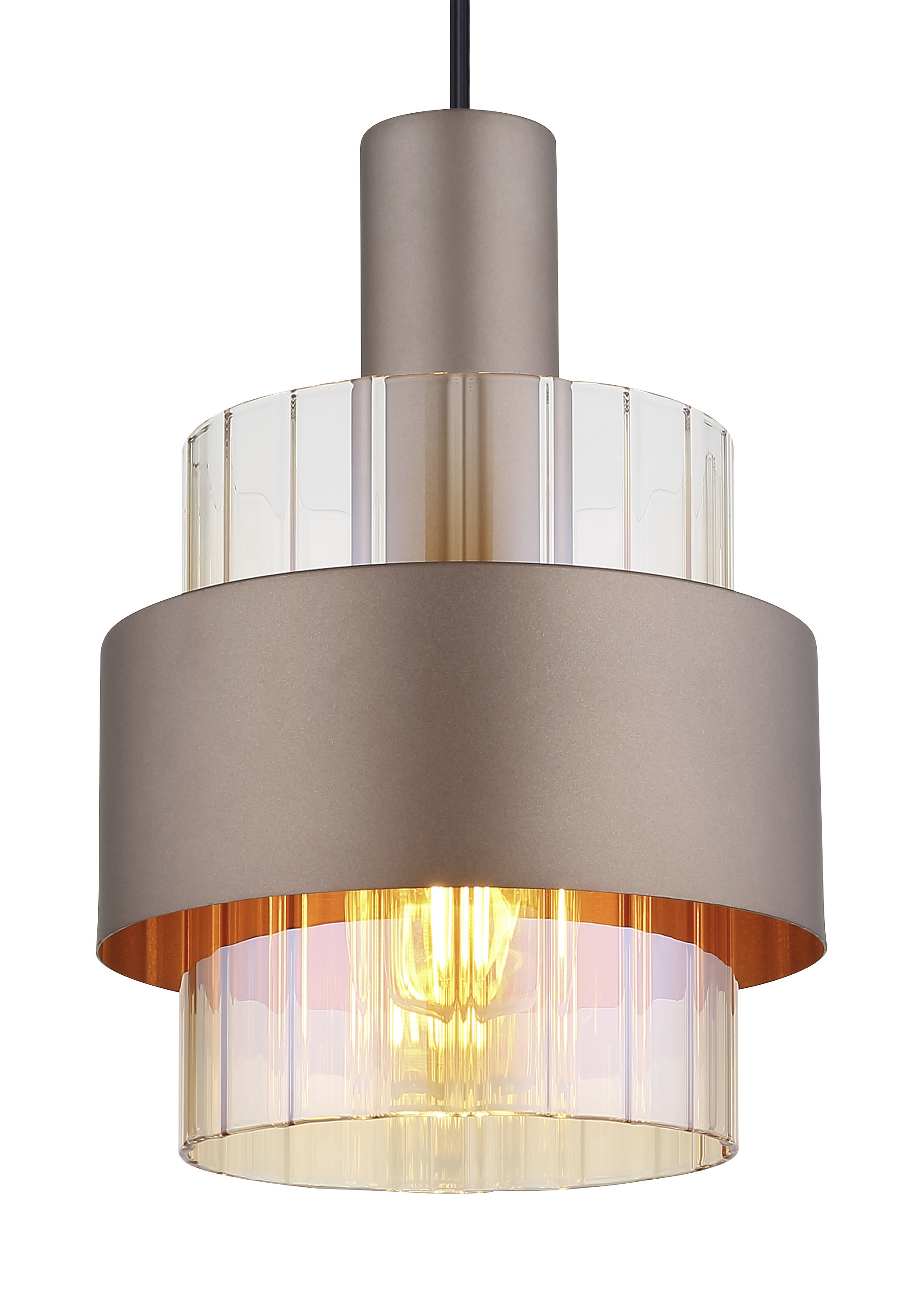 Globo Hängeleuchte Milley Ø 18,5 x 150 cm bronze matt