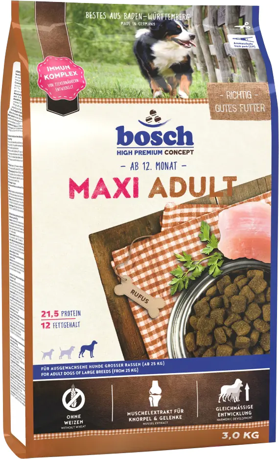 Bosch Trockenfutter für große Hunde Adult Maxi 3 kg Bosch Trockenfutter für große Hunde Adult Maxi 3 kg
