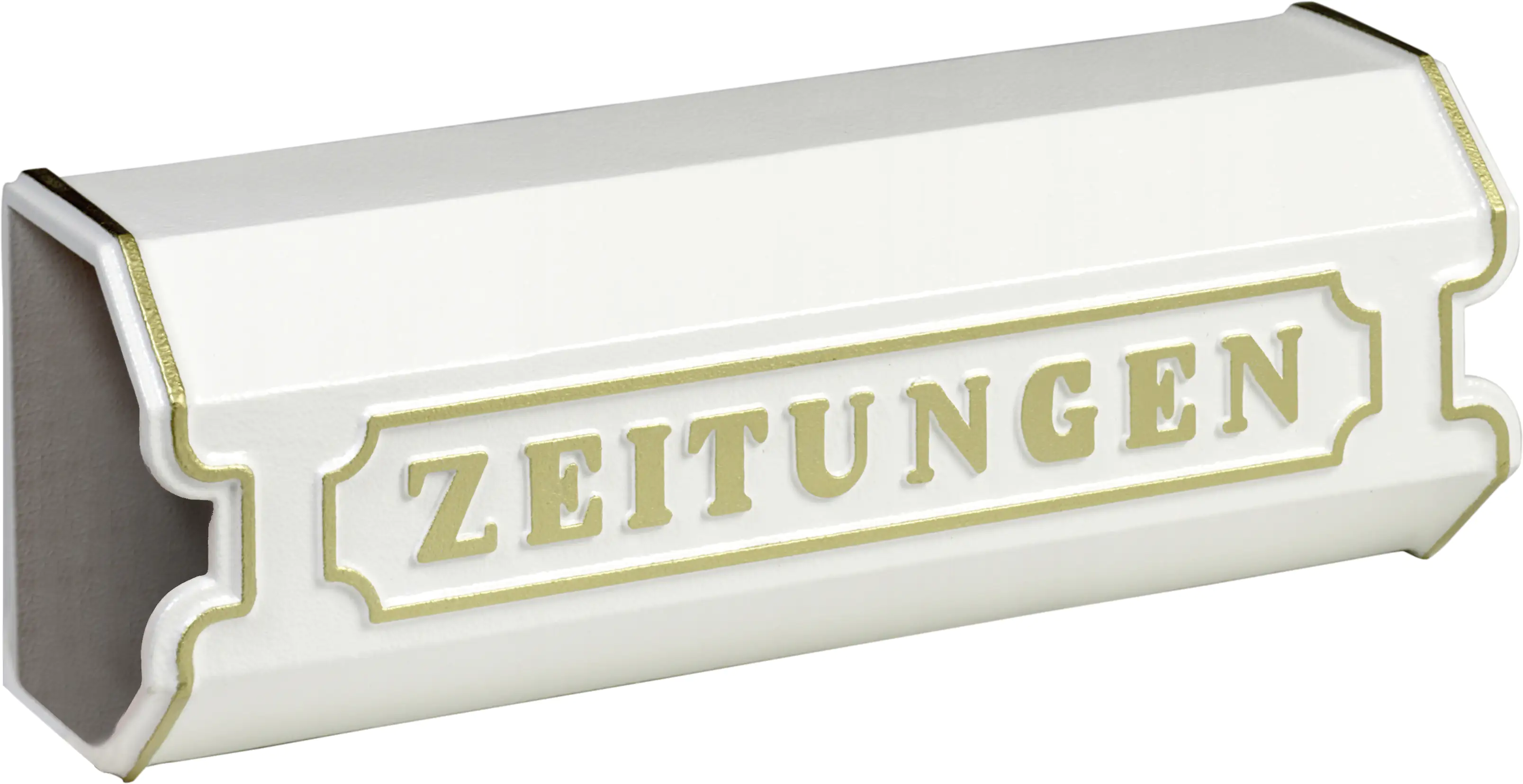 Burg-Wächter Zeitungsbox 1890 weiß 150 x 420 x 112 mm