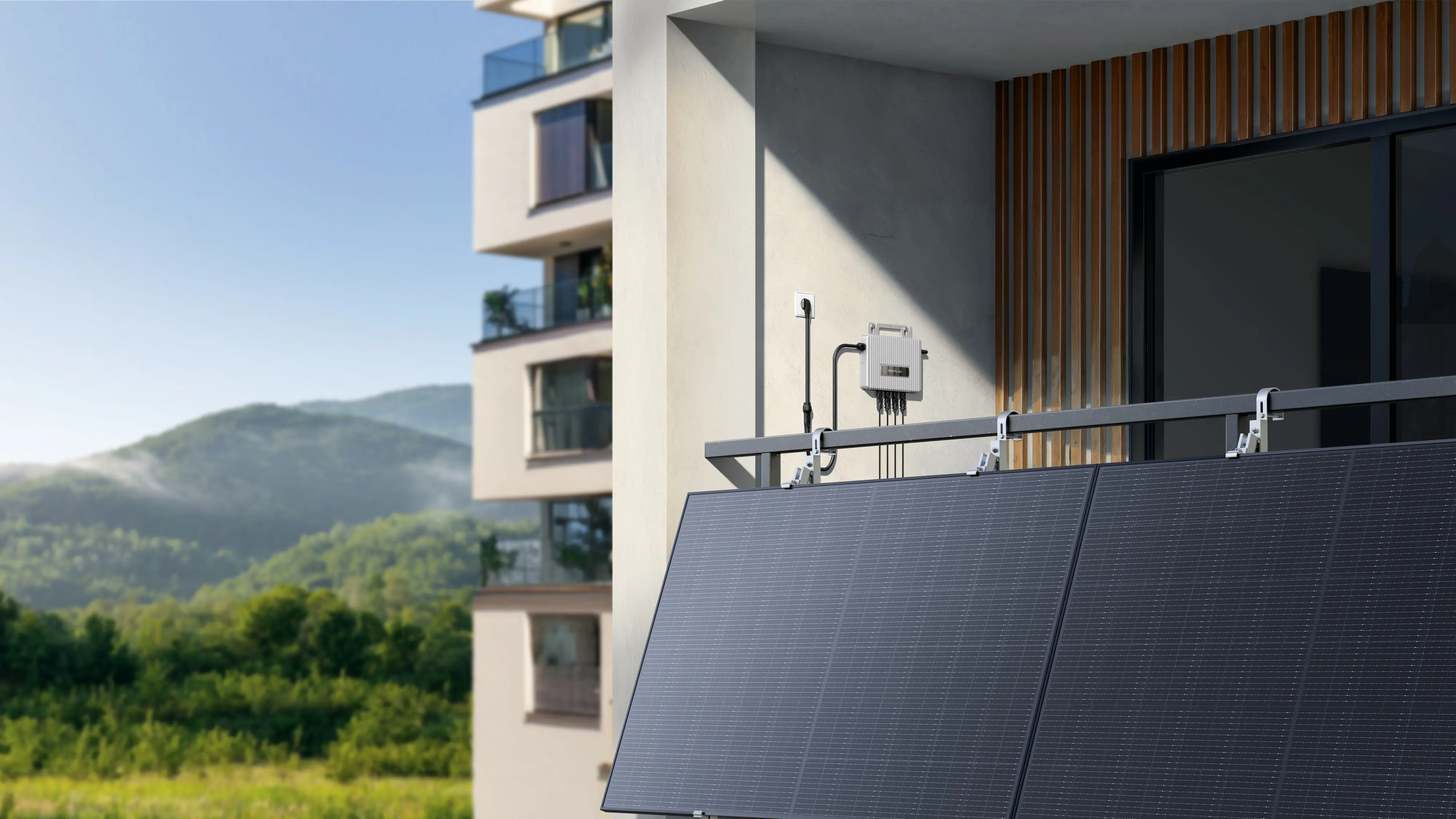 Vale Balkonkraftwerk 860 WP 2x430WP bifazial 800 W Ecoflow Wechselrichter Vale Balkonkraftwerk 860 WP 2x430WP bifazial 800 W Ecoflow Wechselrichter