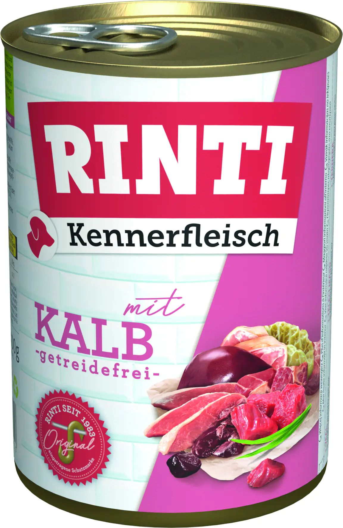 Rinti Kennerfleisch Hundenassfutter Adult 400 g Kalb bei Kartonabnahme