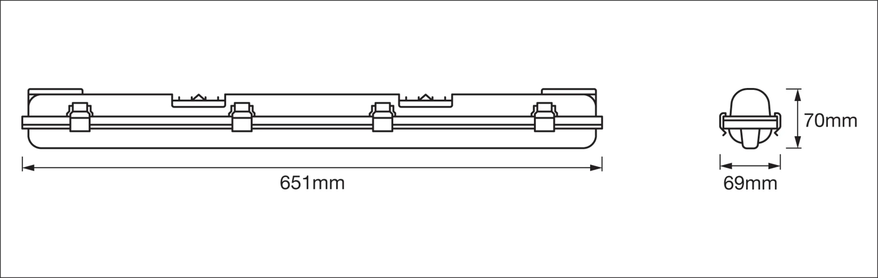 Osram Feuchtraumleuchte Damp Proof Essential 7 Watt 60 cm Osram Feuchtraumleuchte Damp Proof Essential 7 Watt 60 cm
