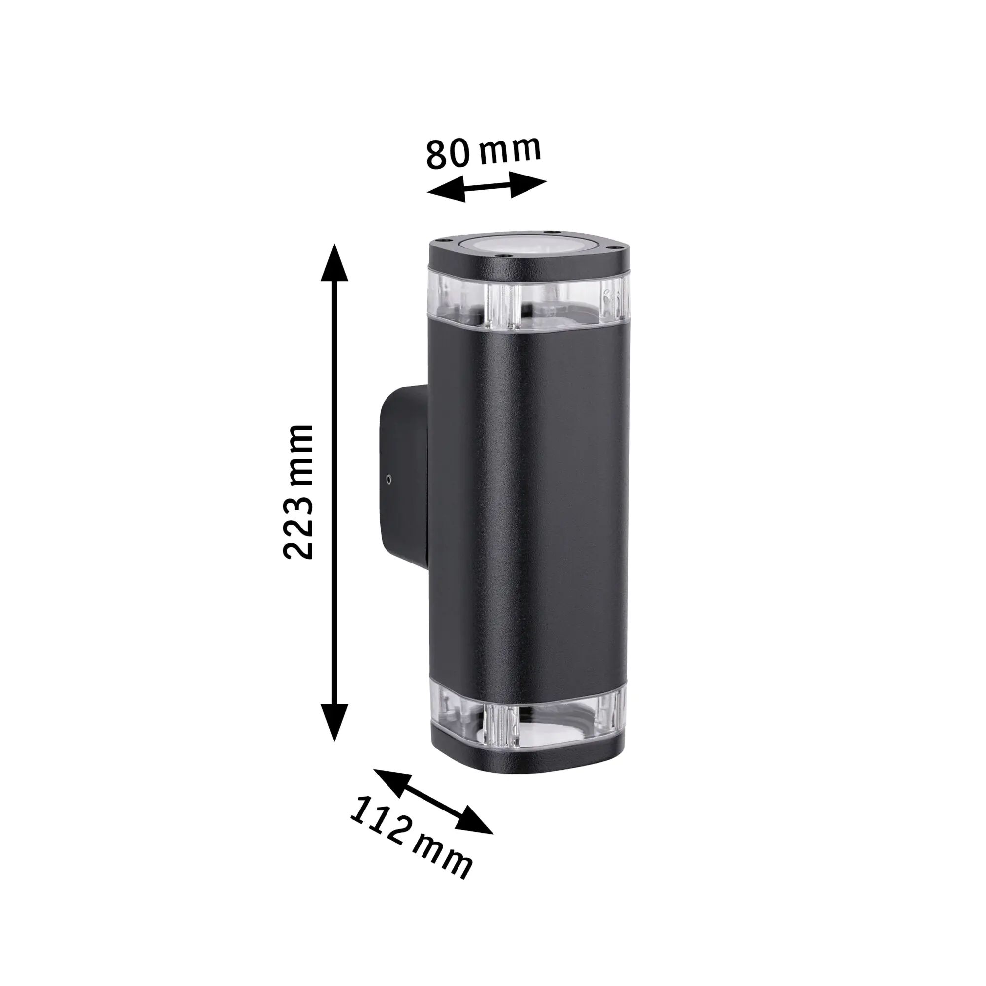 Paulmann LED Außen-Wandleuchte Colum anthrazit 22,3 x 8 cm GU10 Paulmann LED Außen-Wandleuchte Colum anthrazit 22,3 x 8 cm GU10