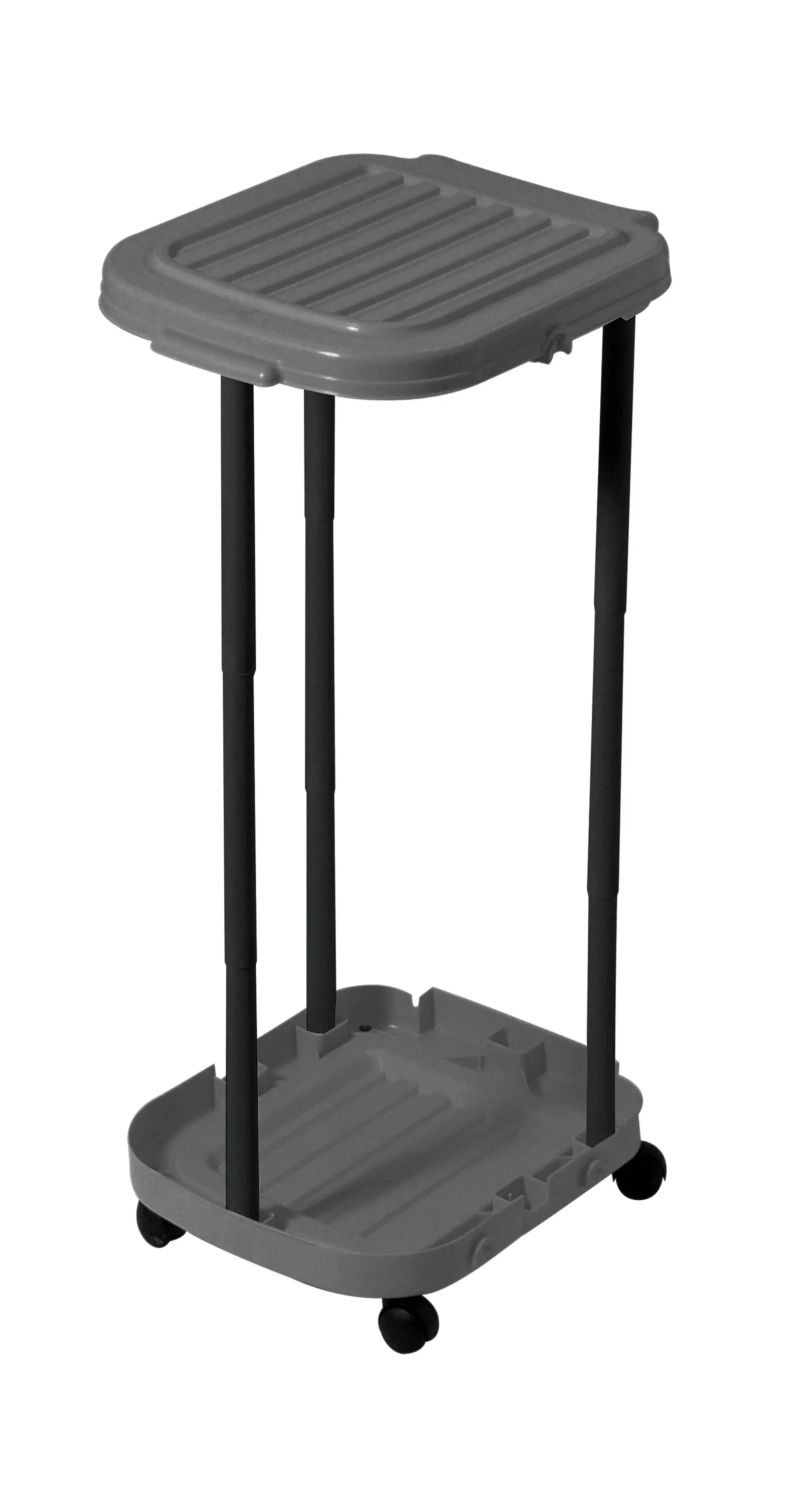 Tontarelli Müllsackhalter Zappy mit Rollen schwarz-anthrazit