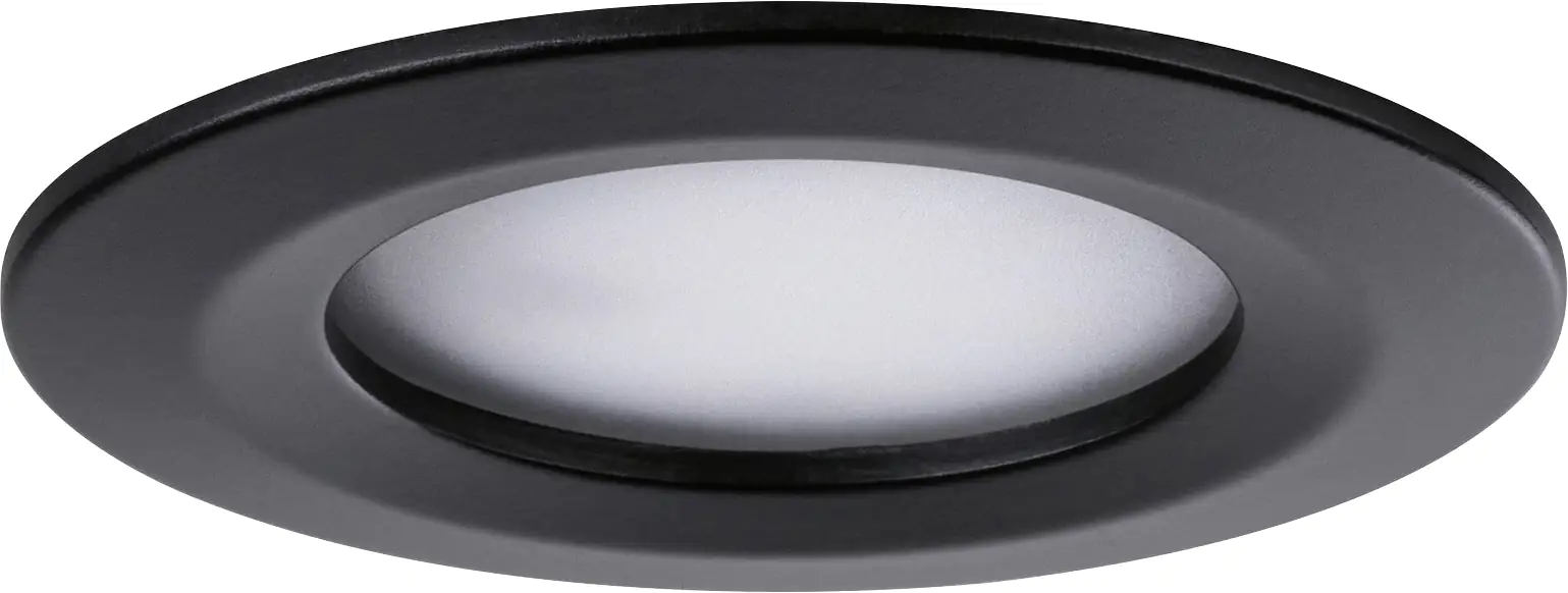 Paulmann LED Einbauleuchte Nova 3er- Set schwarz matt  Ø 7,8 cm  Paulmann LED Einbauleuchte Nova 3er- Set schwarz matt  Ø 7,8 cm