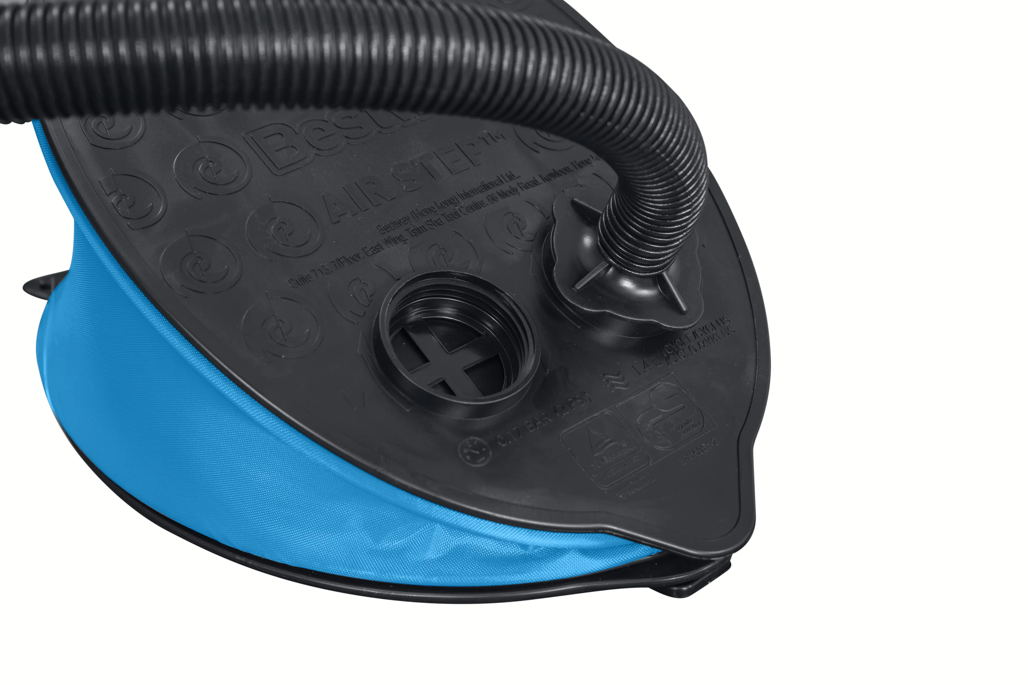 Bestway Fußpumpe Air Step blau-schwarz 1,4 L Bestway Fußpumpe Air Step blau-schwarz 1,4 L