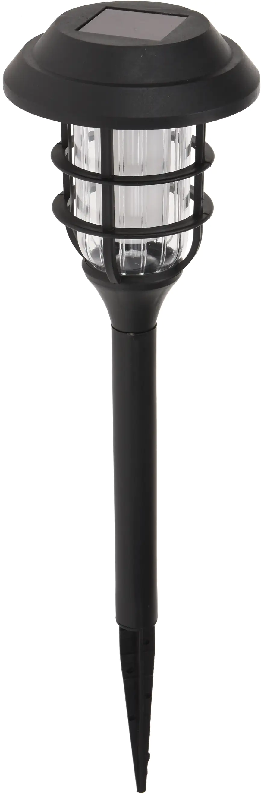 LED Solarleuchte schwarz 35 cm