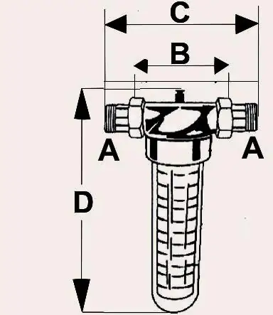 Feinfilter 25,4 mm (1 ") Feinfilter 25,4 mm (1 ")