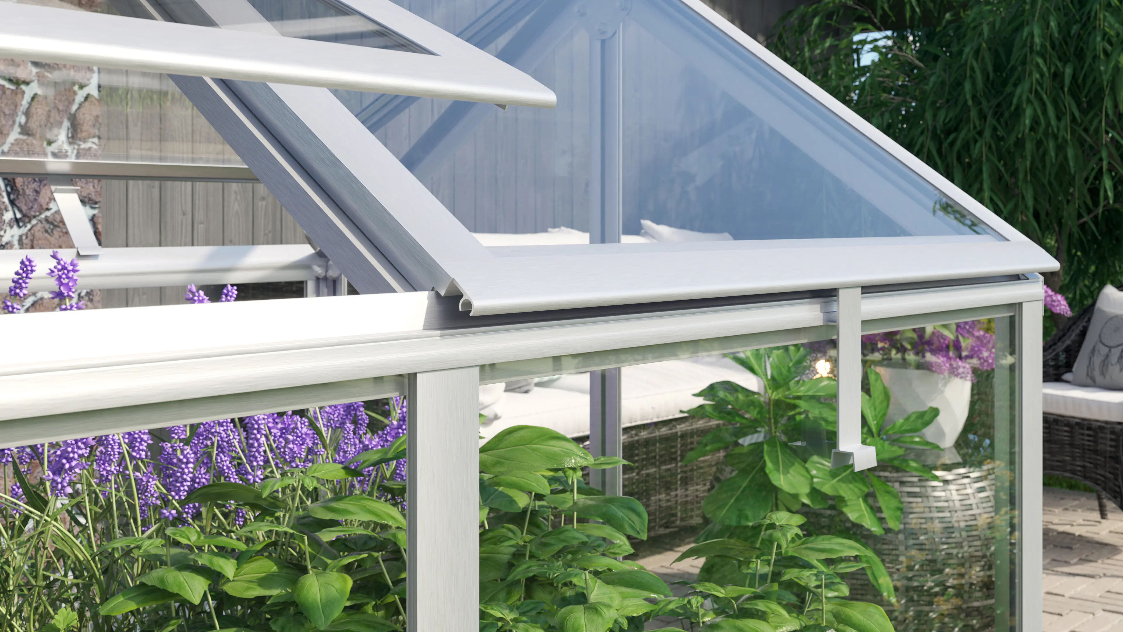 Vitavia Hochfrühbeet Zola 89 x 124 x 71 cm 3 mm Sicherheitsglas