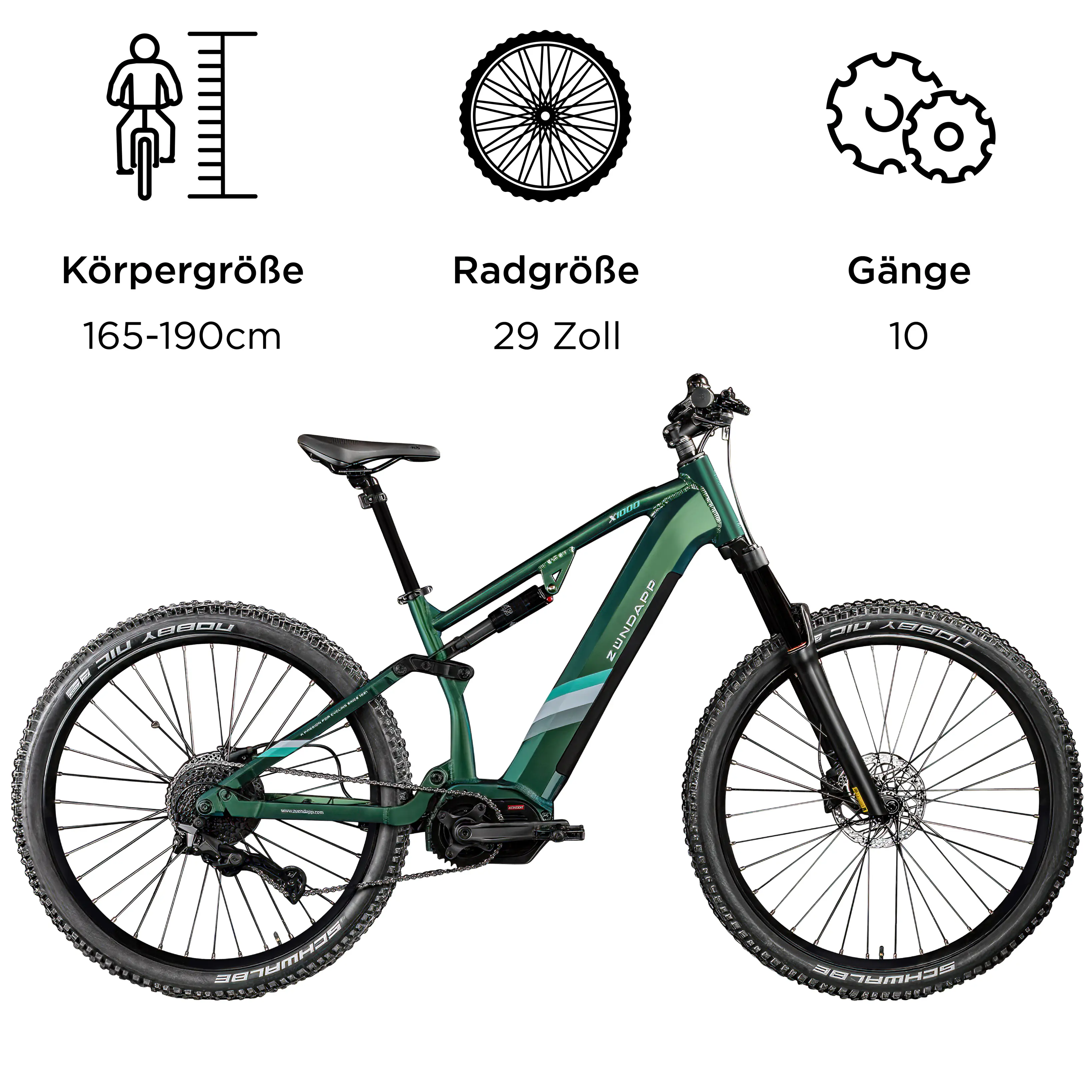 Zündapp E-Bike MTB X1000 29 Zoll 10-Gang 733,57 Wh sunlight magic	 Zündapp E-Bike MTB X1000 29 Zoll 10-Gang 733,57 Wh sunlight magic