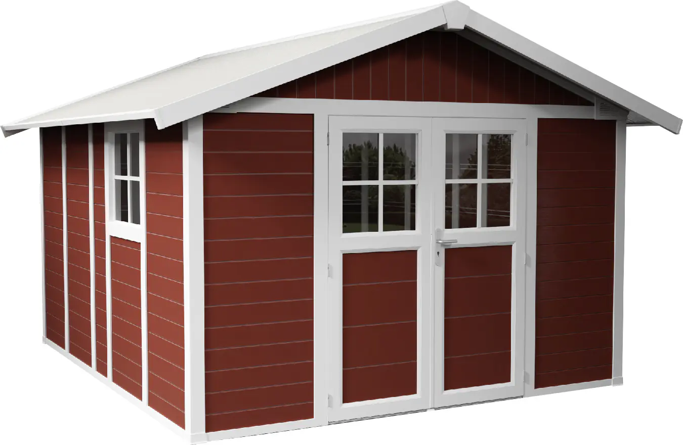 Grosfillex Gartenhaus Deco H 11 370 x 407 cm (inkl. Dachüberstand)