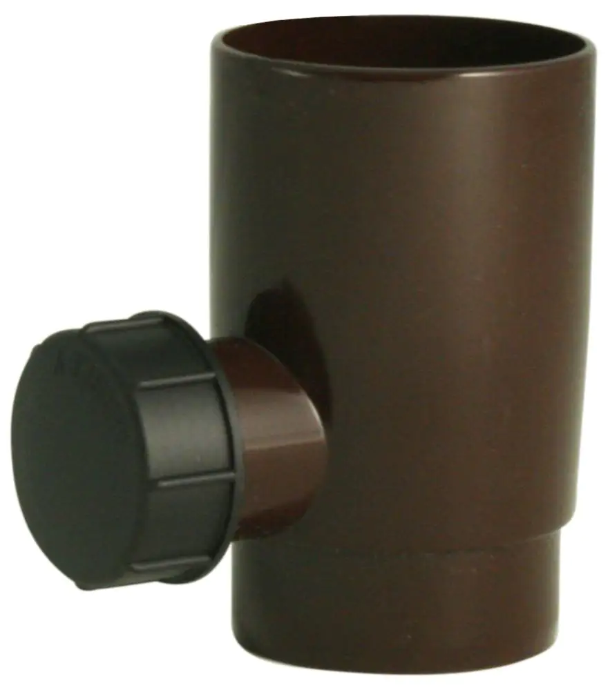 Marley Regensammler NW 53 mm, mit Überlaufstop, braun