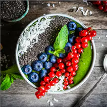 4251050564233 Deco-Glas Bild - Teller mit Beeren 30 x 30 cm