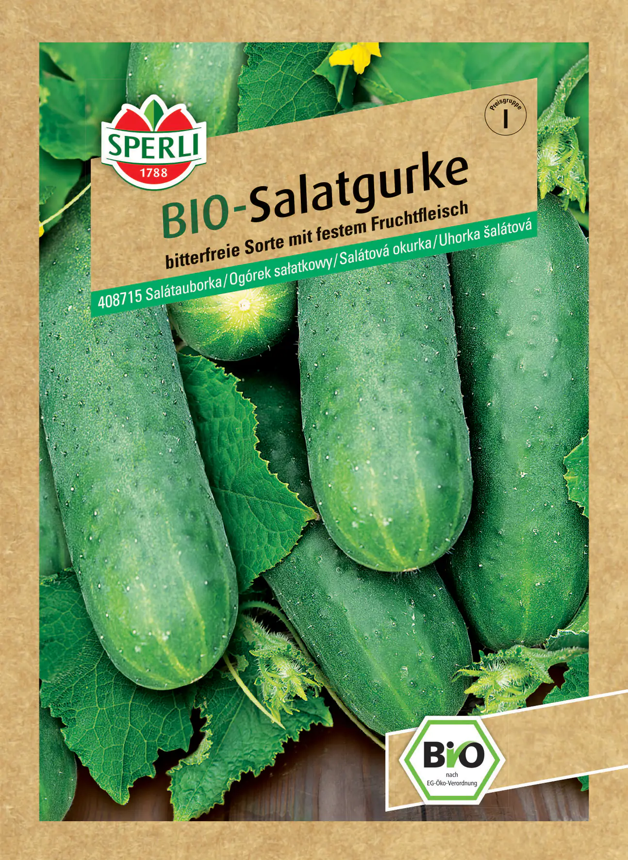 Sperli BIO Salatgurke Marketmore