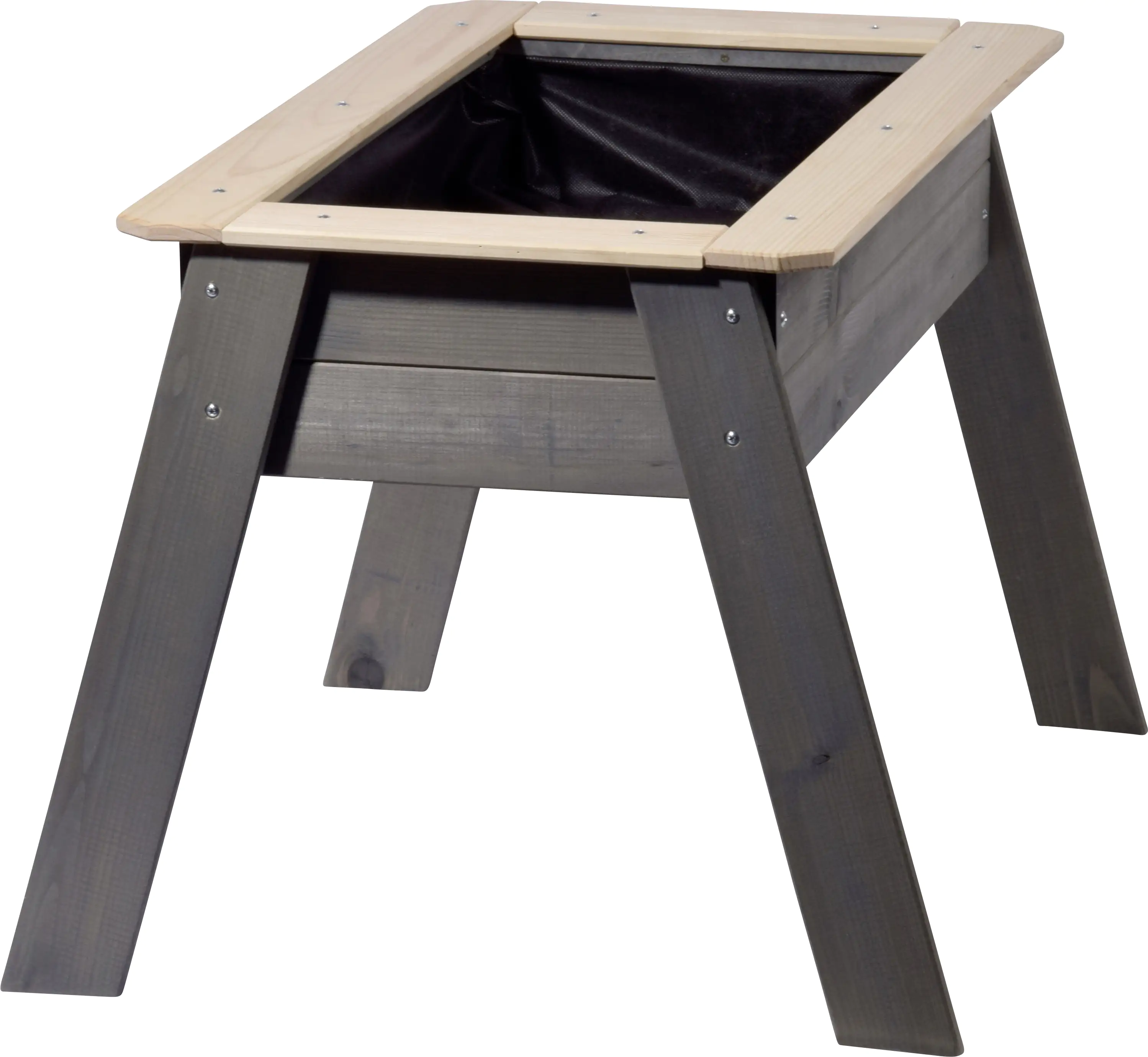 Dobar Kinder-Hochbeet mit Ablage grau 78 x 60 x 50 cm