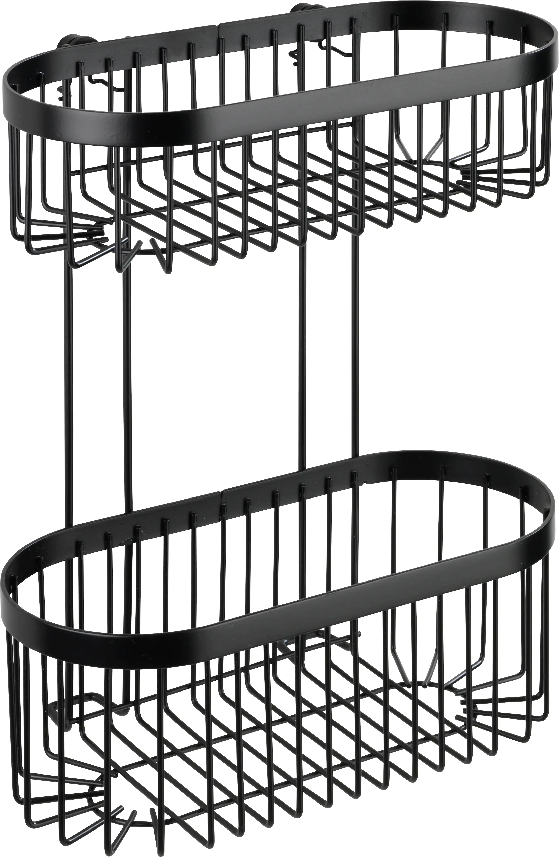 Wenko Wandregal Classic Plus Black, 2 Etagen