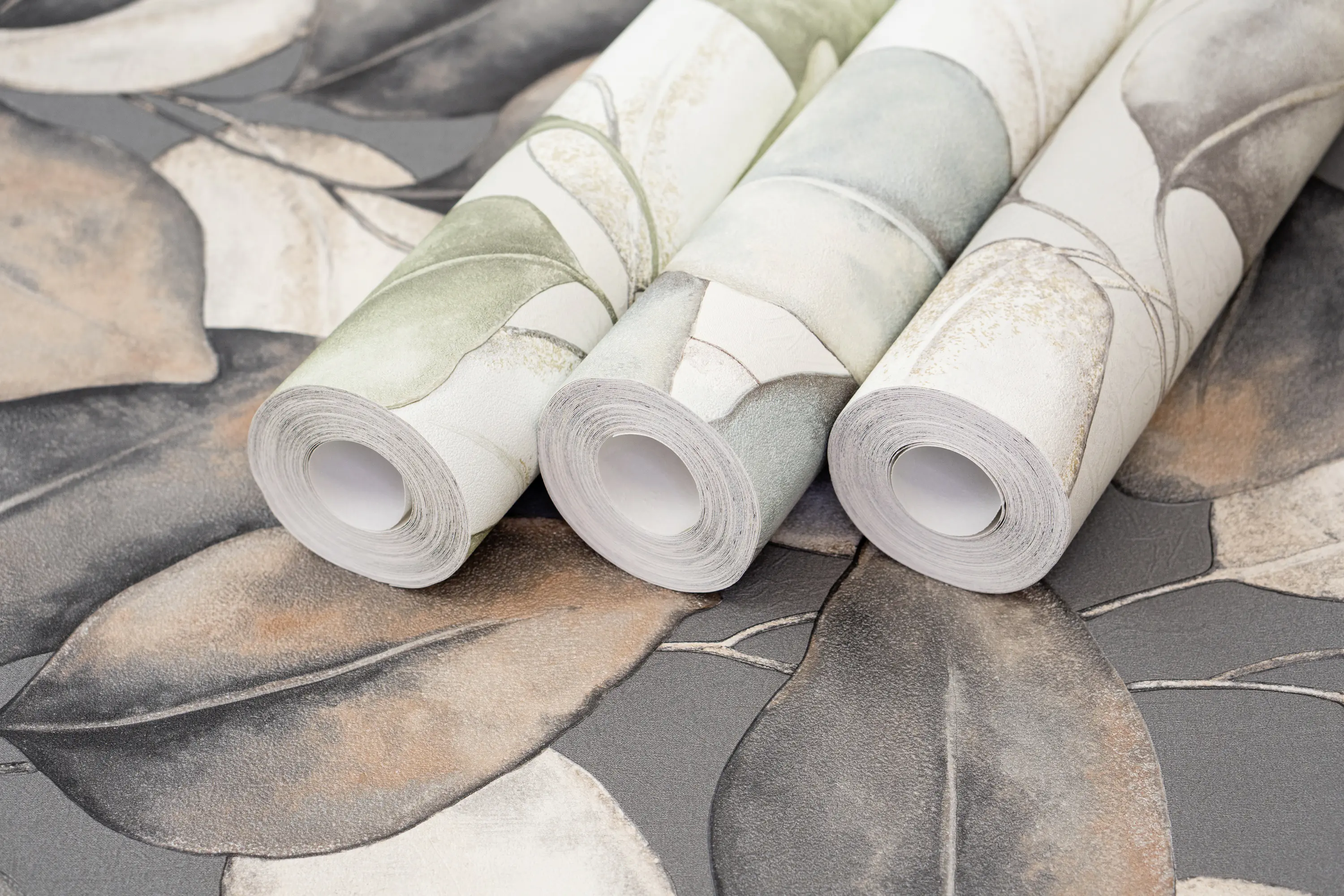 Rasch Vliestapete Blätter Incanto grün-beige 10,05 x 0,53 m