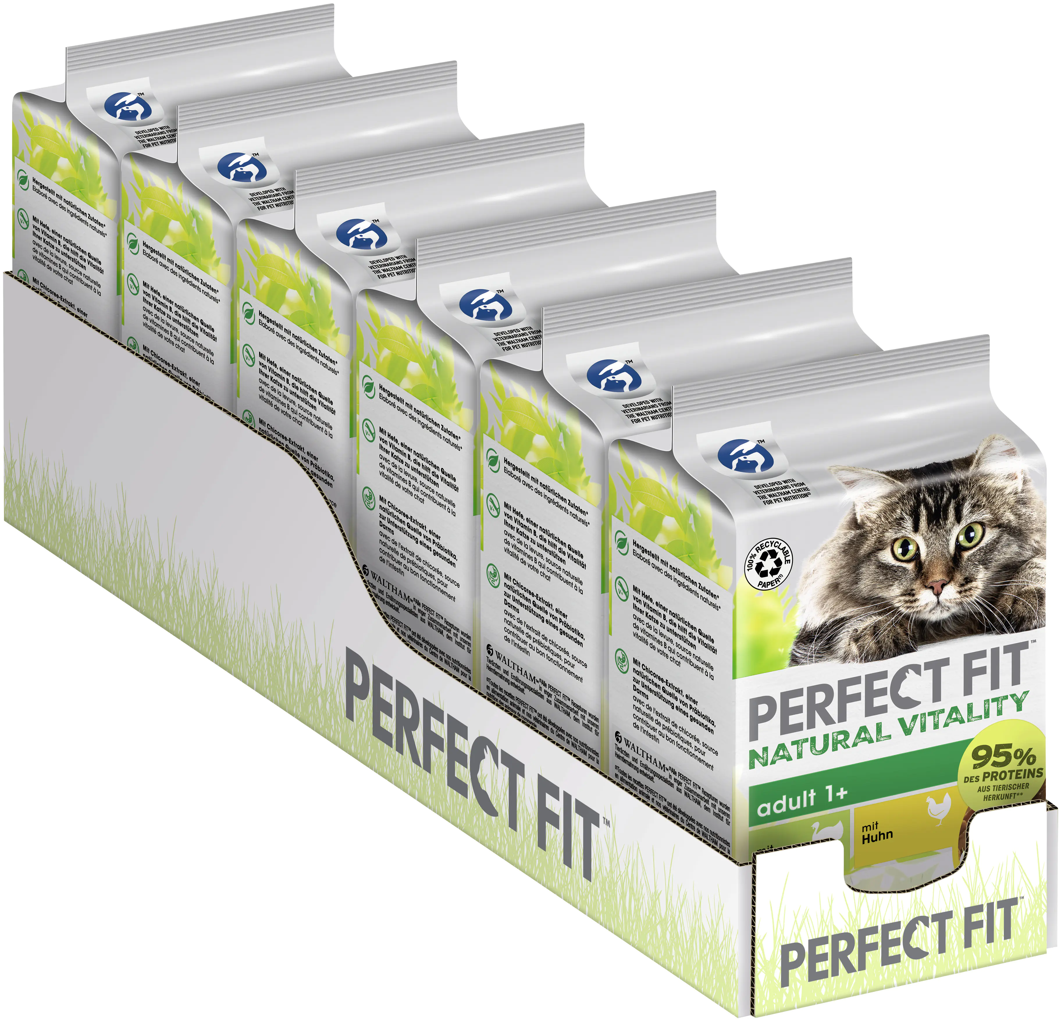 Perfect Fit Natural Vitality 1+ Truthahn & Huhn Katzenfutter 6 x 50g Perfect Fit Natural Vitality 1+ Truthahn & Huhn Katzenfutter 6 x 50g