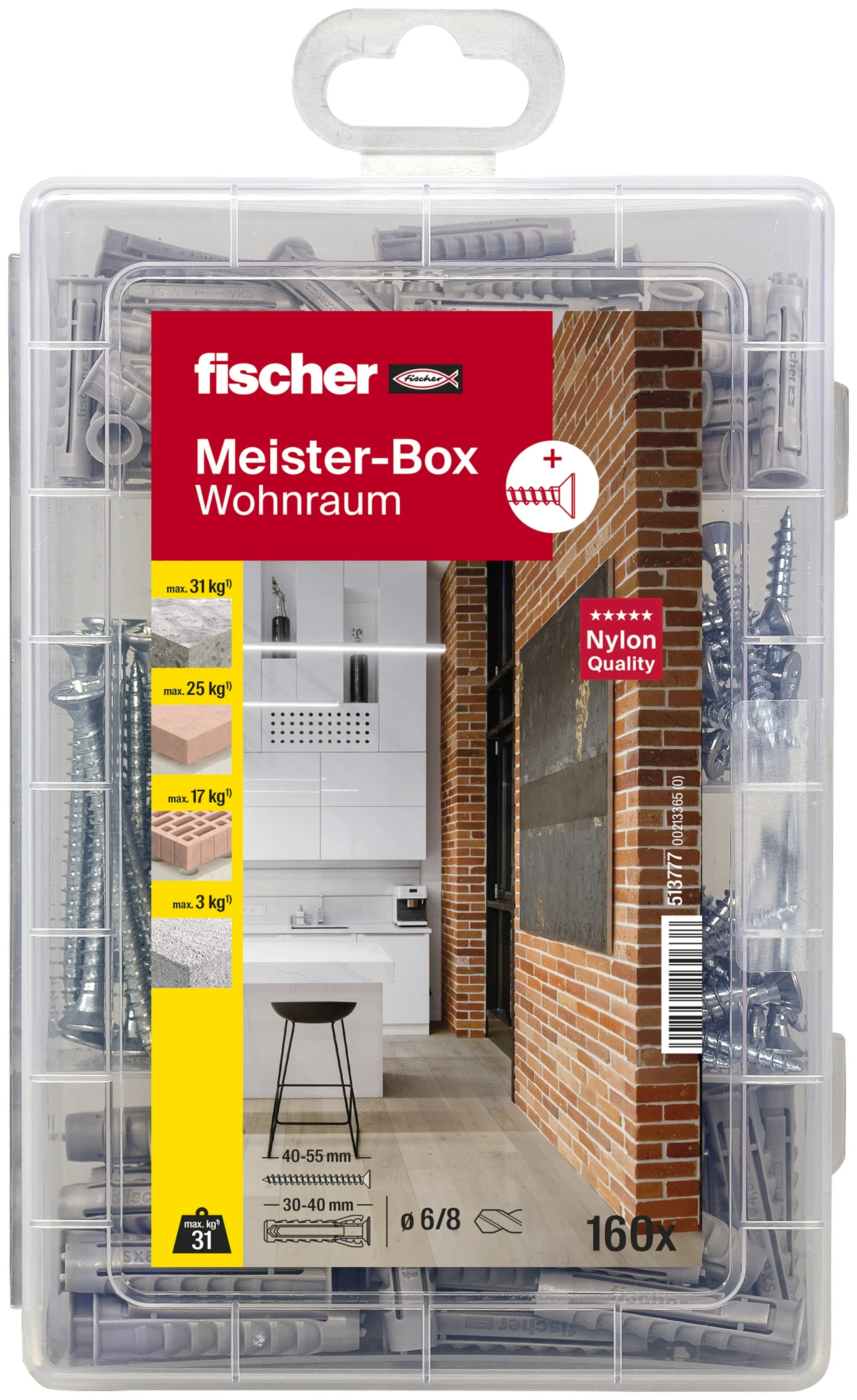 Fischer Dübel SX Meisterbox - 160 Stück