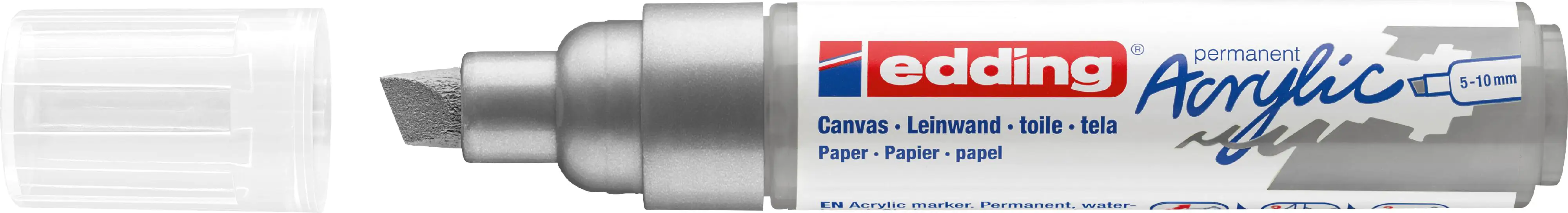 edding 5000 Acrylmarker breit silber 5 - 10 mm