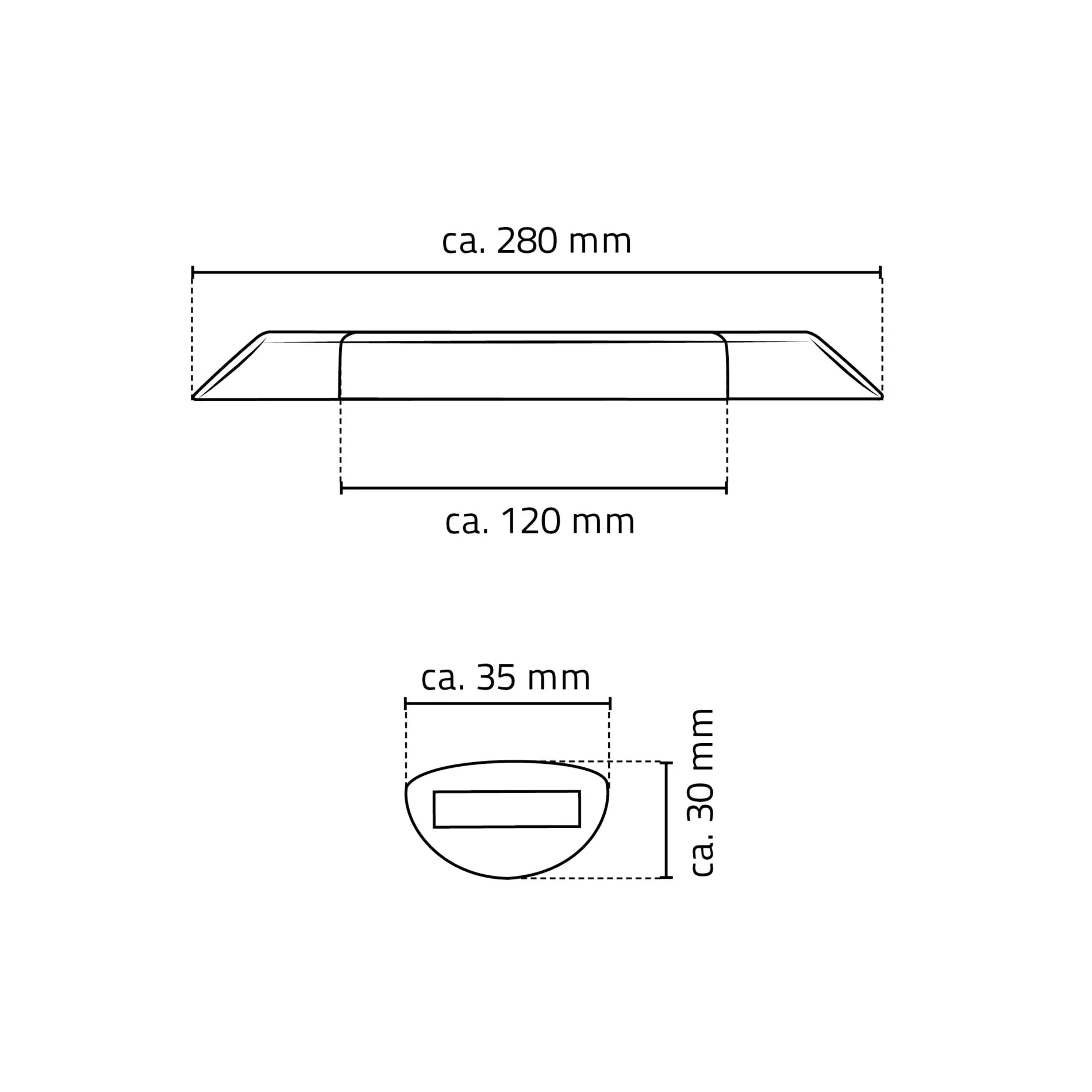 Ridder Fußstütze Lex S, chromfarben glänzend, mit rutschhemmender Fläche, Edelstahl