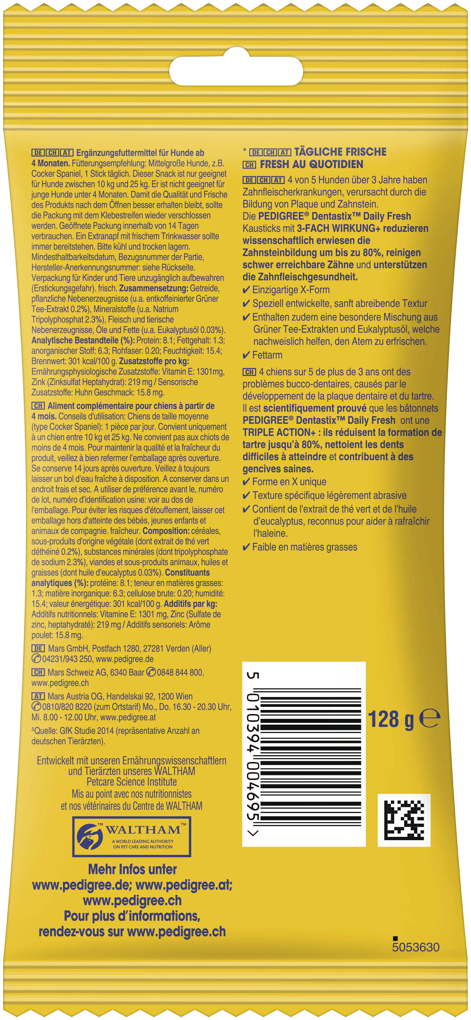 Pedigree Dentastix Adult Daily Fresh Hundesnack 5 Stück