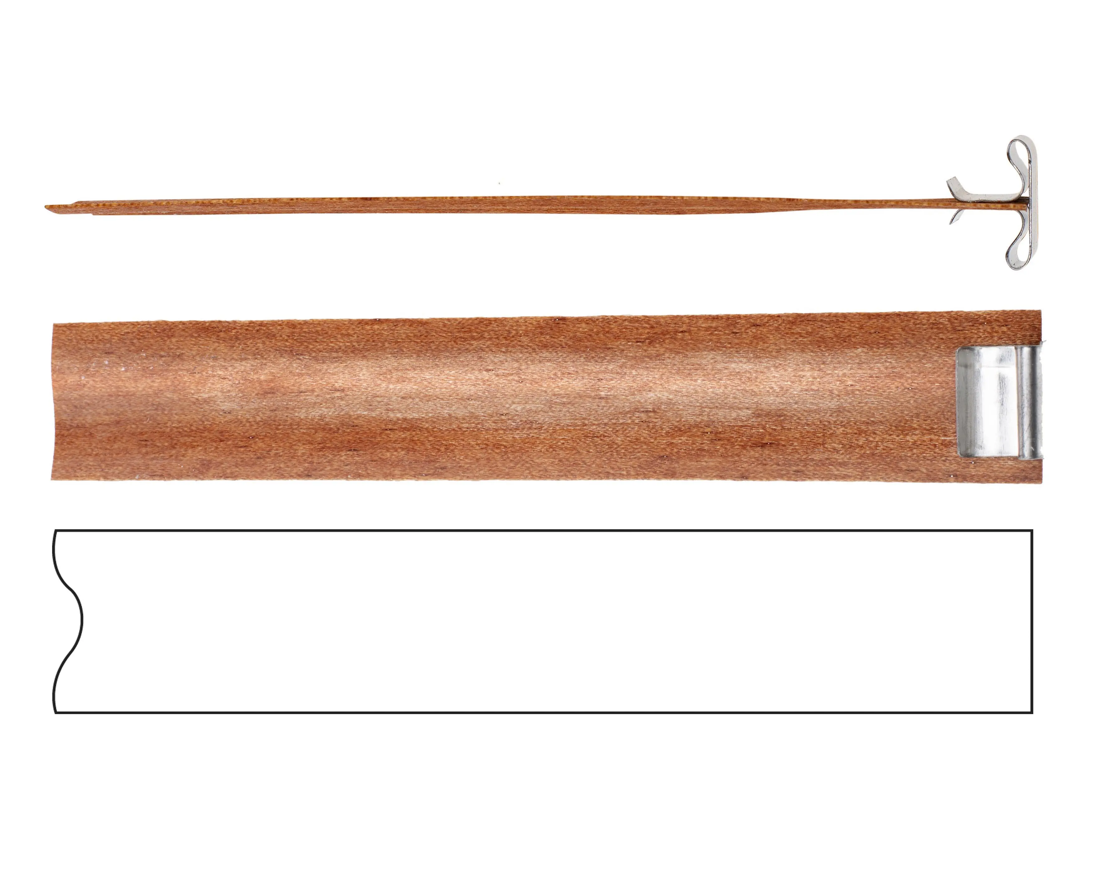 Glorex Holzdocht für Knisterkerzen mit Ständer 15 x 1,5 cm 4 Stück