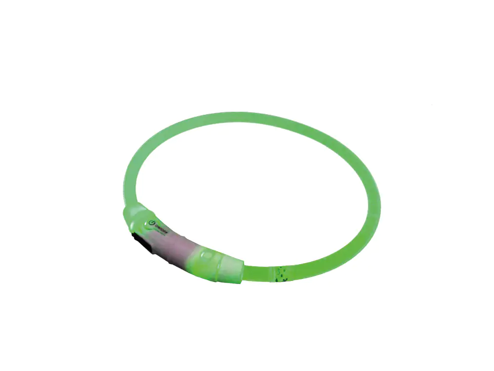 Nobby LED Leuchthalsband Visible transparent grün für Hunde mit kurzem Fell Nobby LED Leuchthalsband Visible transparent grün für Hunde mit kurzem Fell