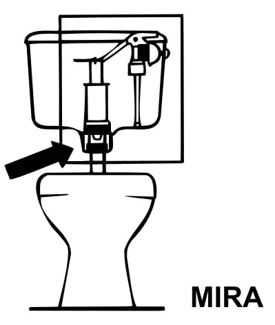 Cornat Glockendichtung Mira für tiefhängende Spülkästen