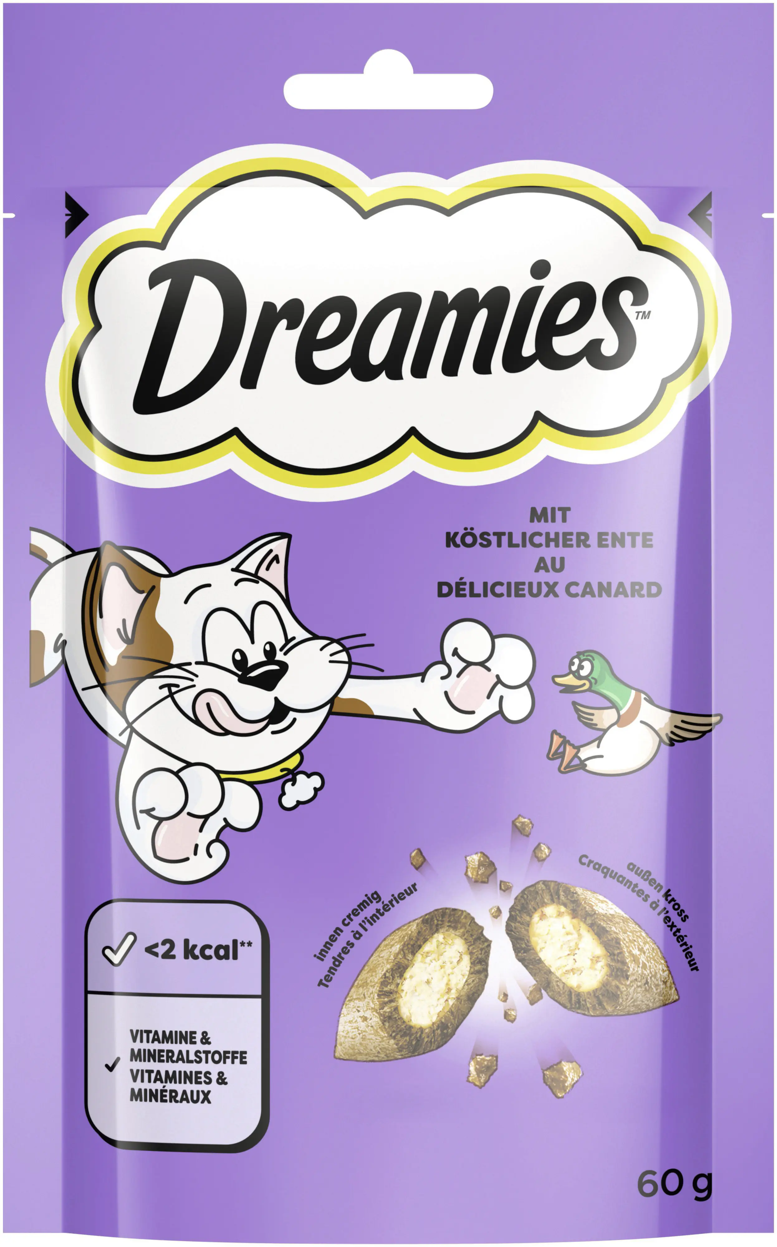Dreamies Katzensnack Ente 60 g