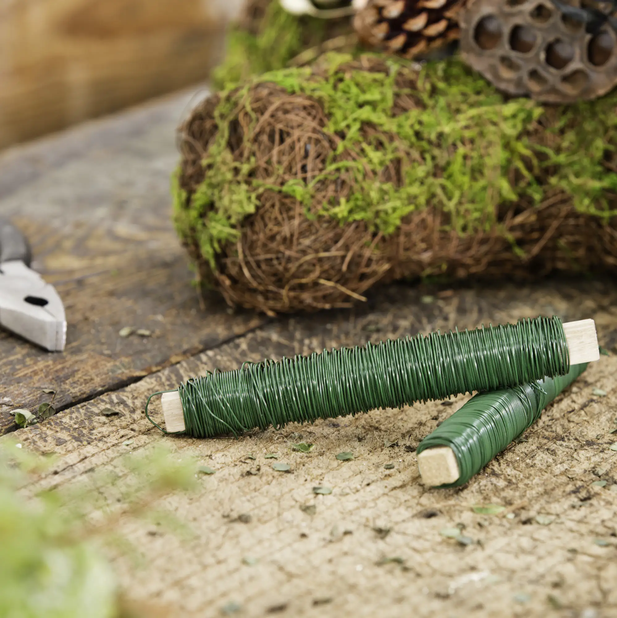 Windhager Gartendraht 50 m, grün