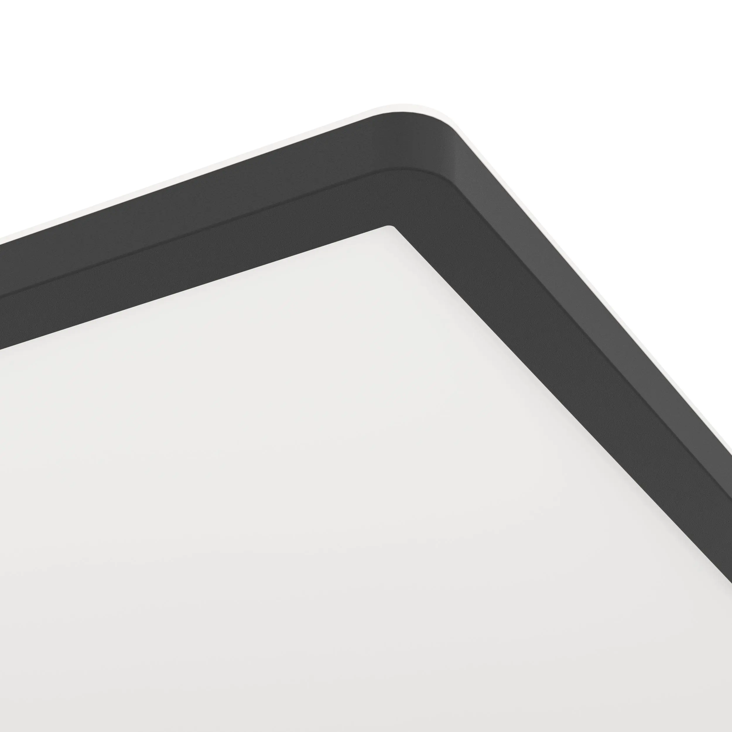 Eglo LED Deckenleuchte Minerario schwarz weiß 39 x 39 cm warmweiß IP54