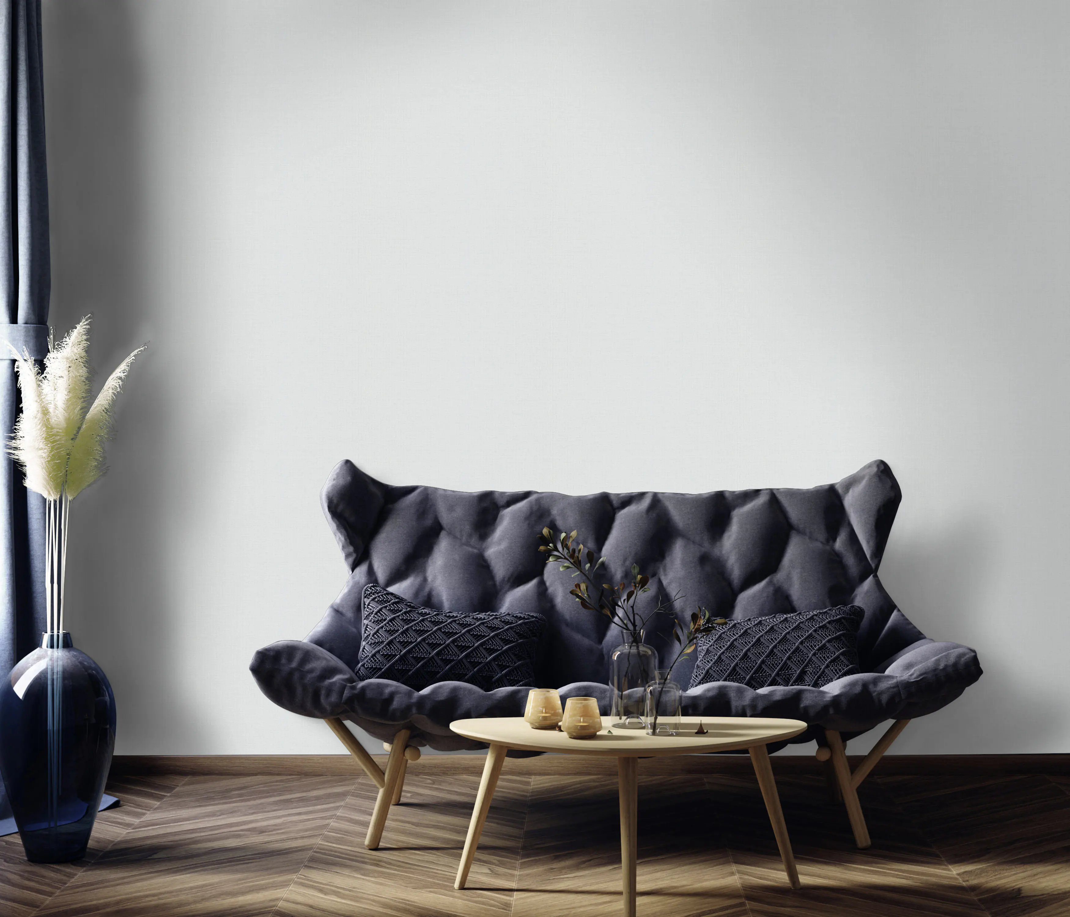 Erismann Vliestapete Uni hellgrau 10,05 x 0,53 m