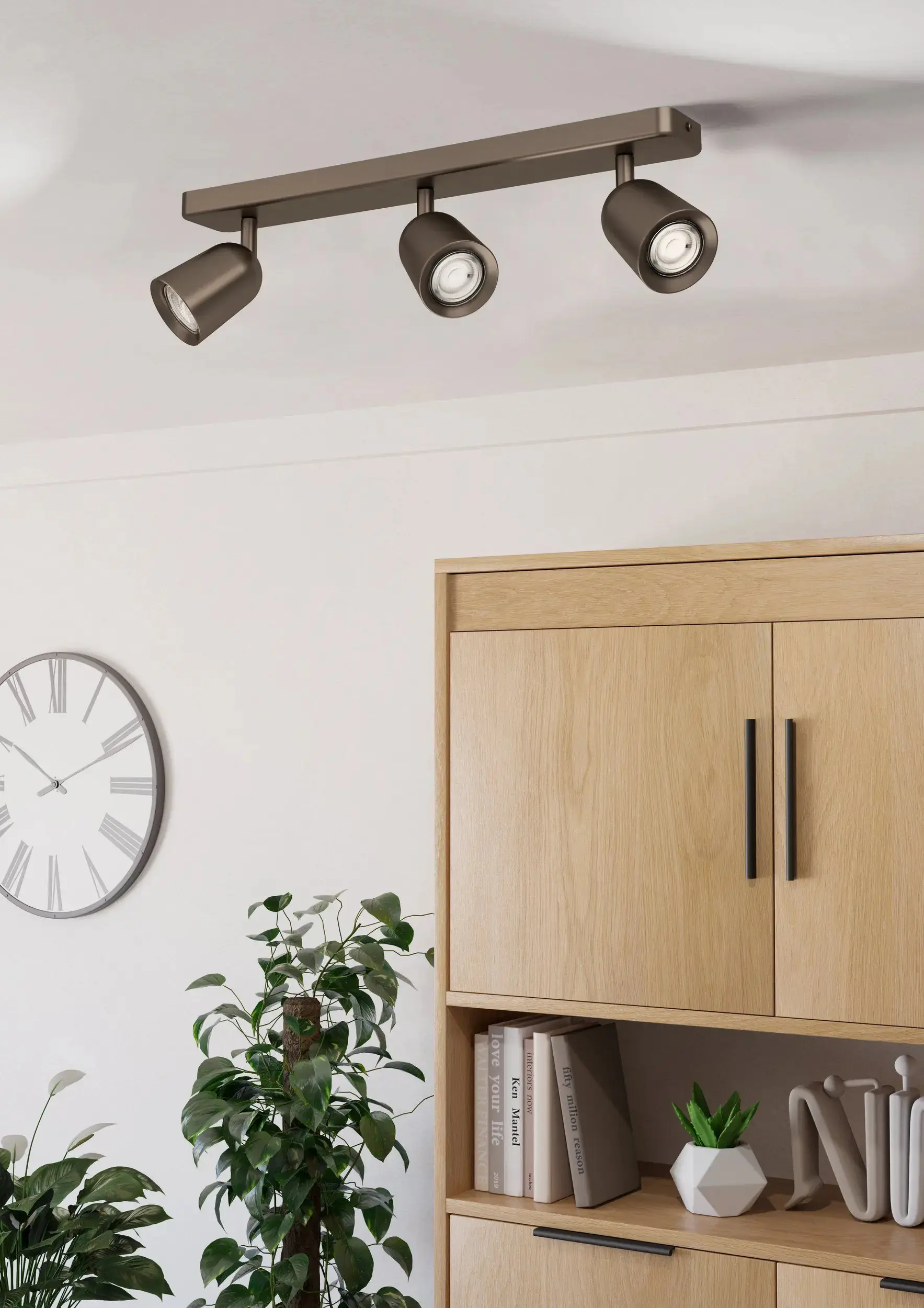 Eglo Leuchten 3er Spot Camaldoli bronze 52 x 12 cm